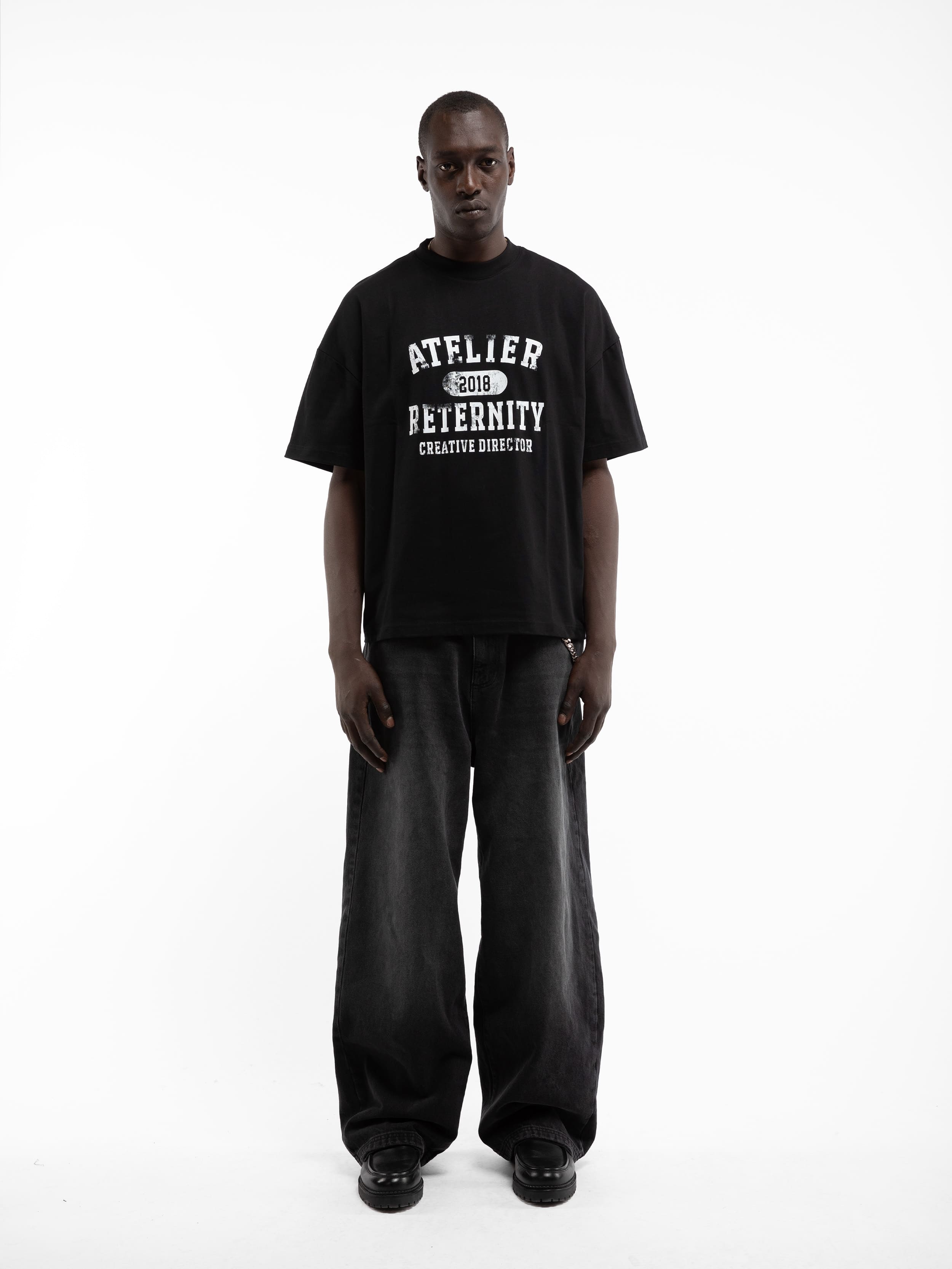 ATELIER EMBLEM T-SHIRT - BLACK