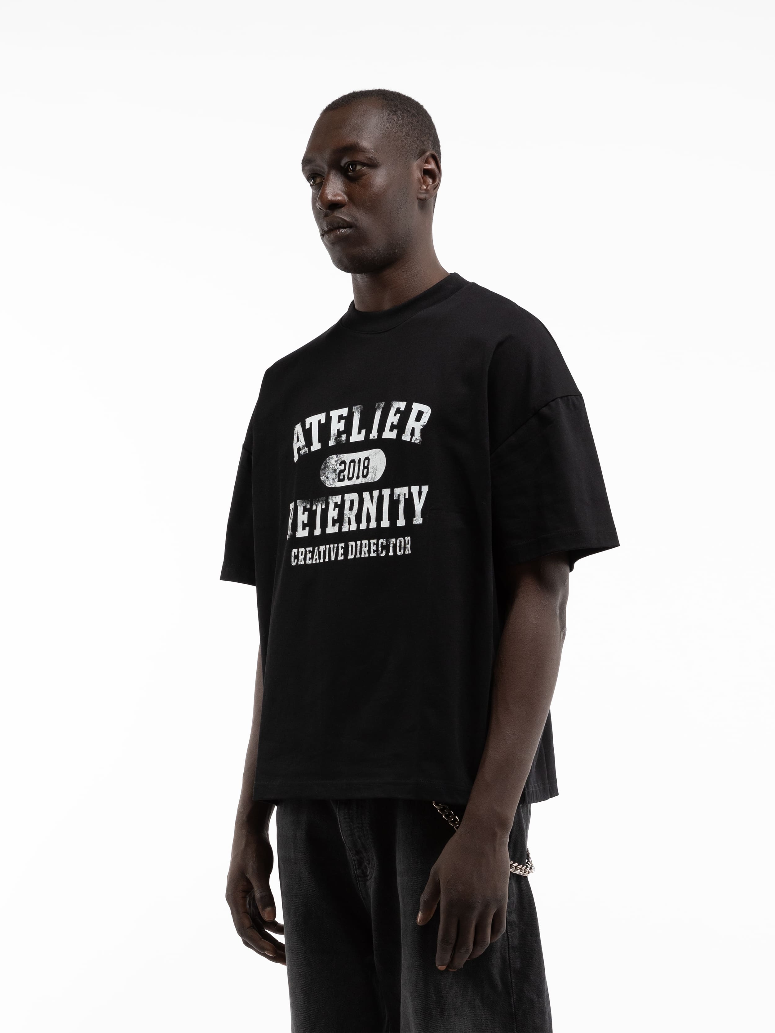 ATELIER EMBLEM T-SHIRT - BLACK