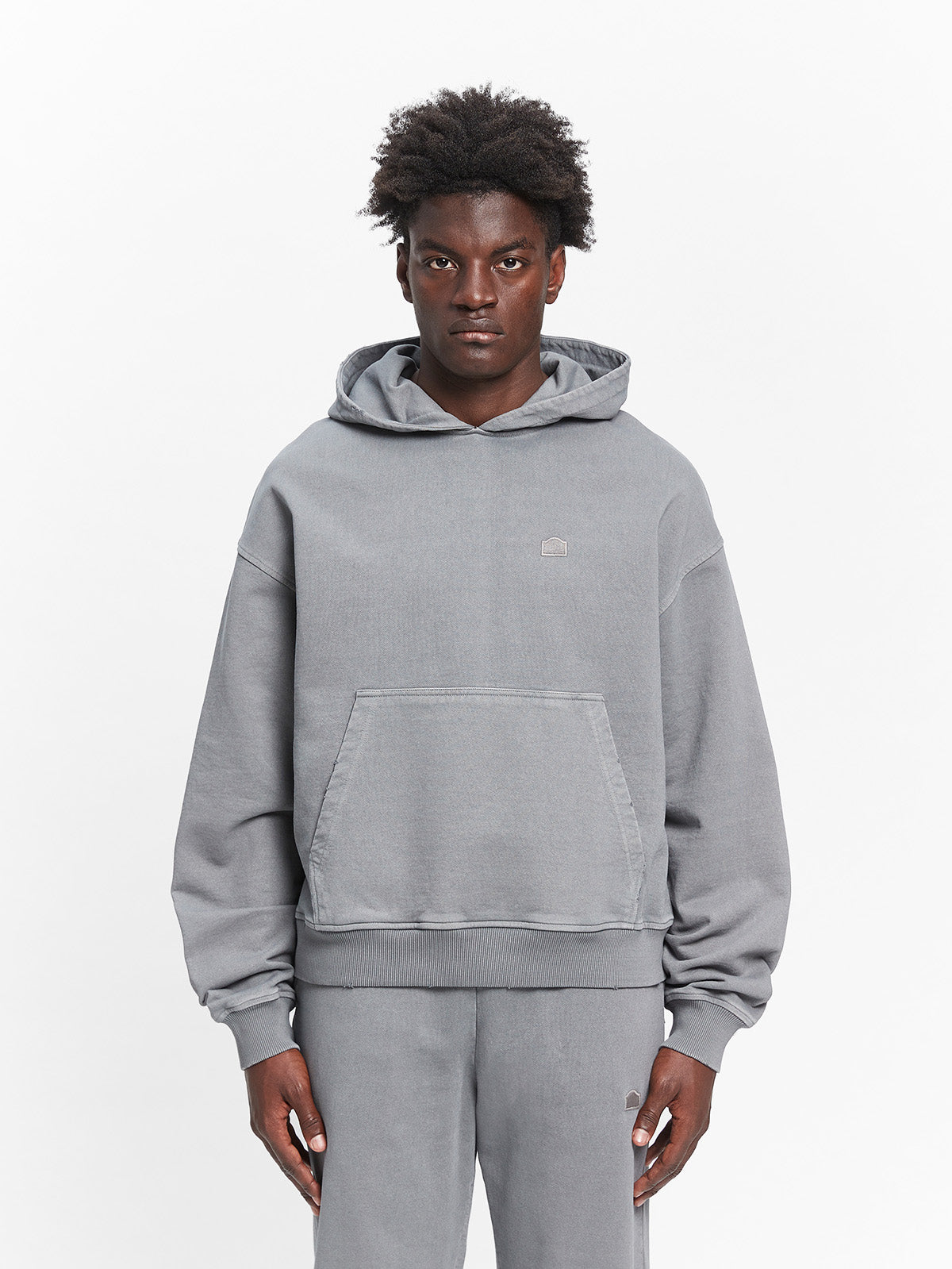 SIGNE HOODIE - WASHED GREY