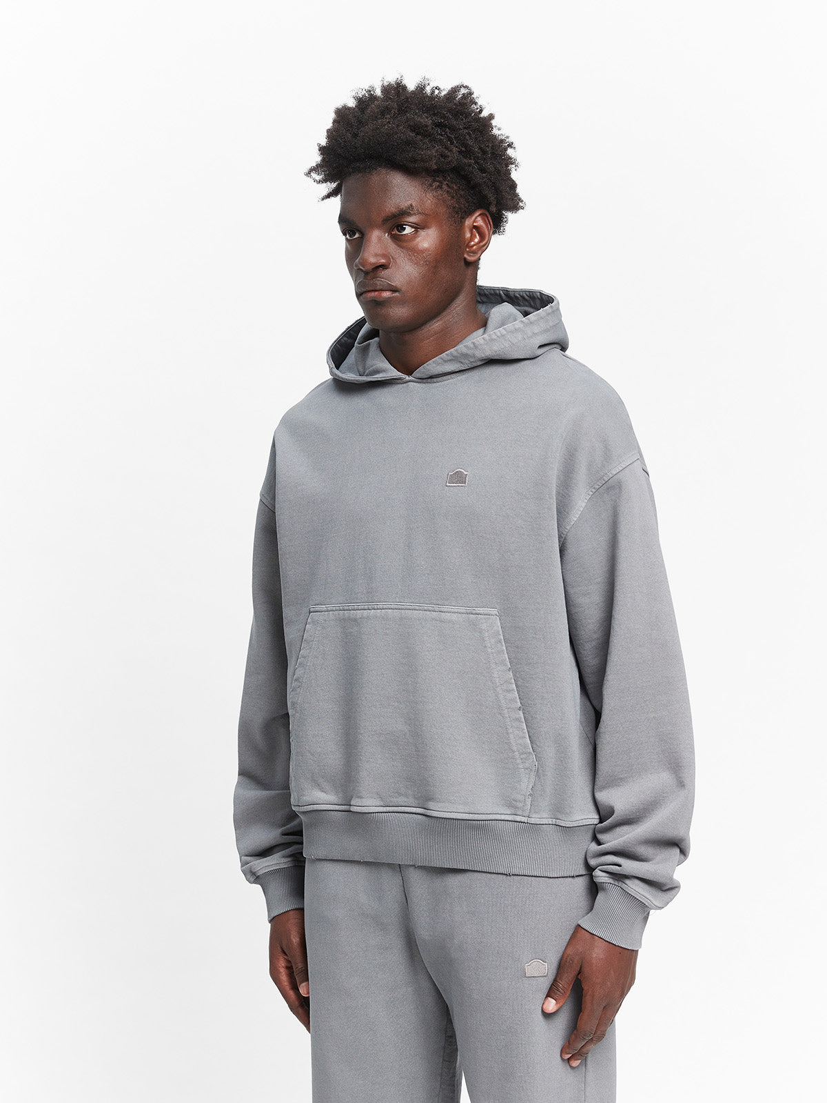 SIGNE HOODIE - WASHED GREY