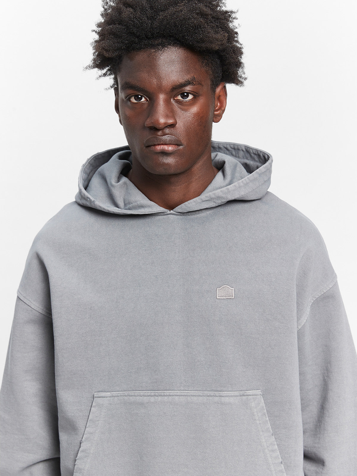 SIGNE HOODIE - WASHED GREY