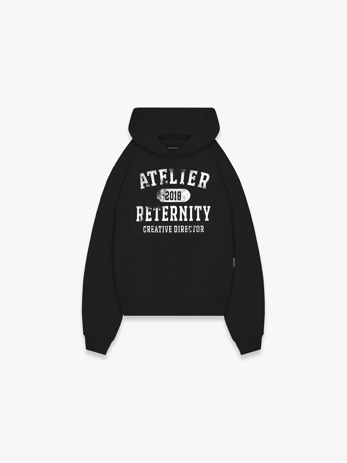 ATELIER EMBLEM HOODIE - BLACK