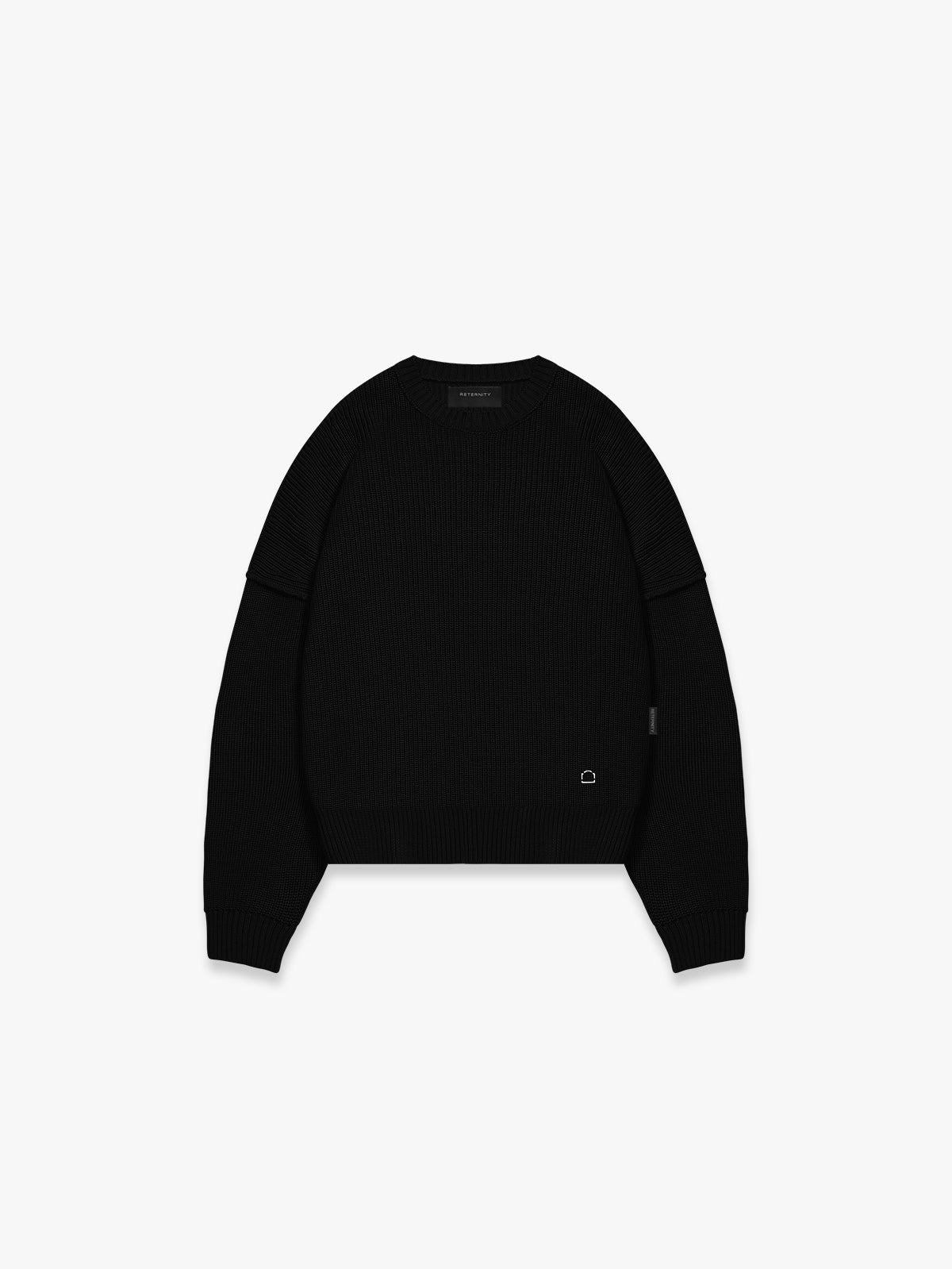 CREATIVE DEPT KNIT SWEATER - BLACK