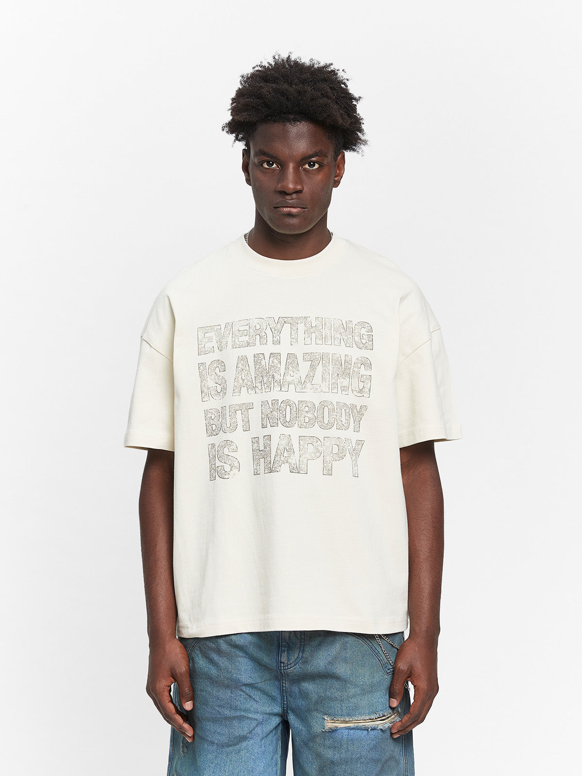 QUOTE T-SHIRT - CREAM