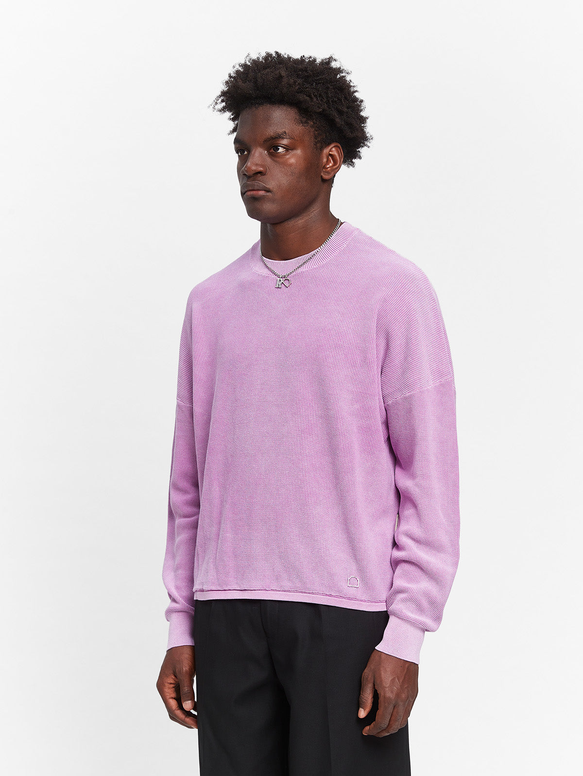 ATELIER KNIT SWEATER - WASHED LILAC