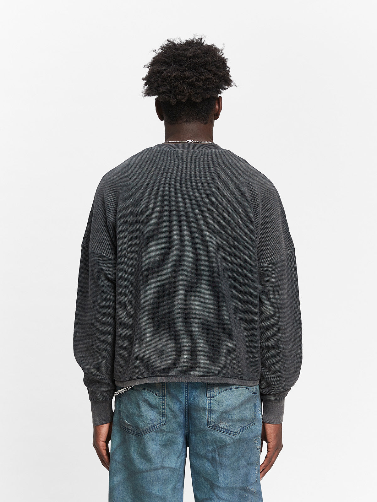 ATELIER KNIT SWEATER - WASHED BLACK