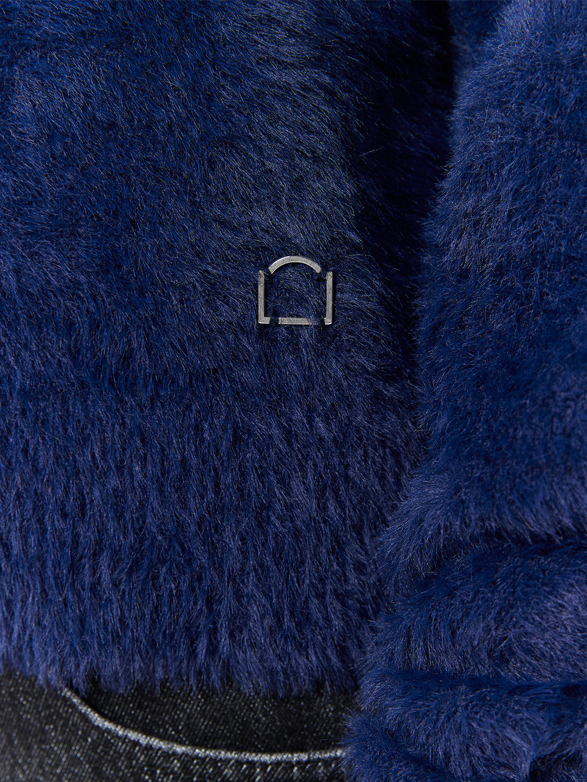 INTERWOVEN FURRY KNIT - BLUE