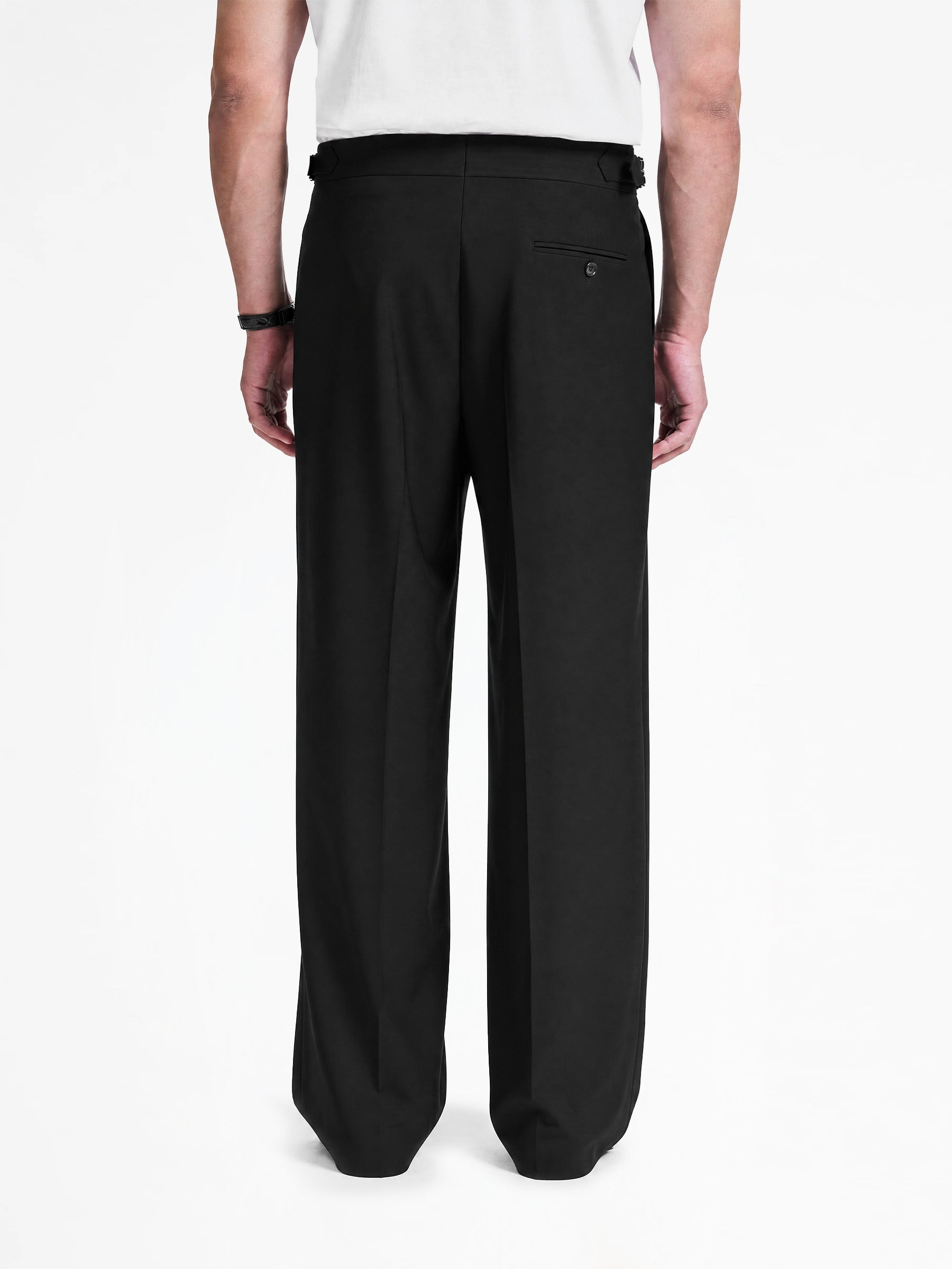 TAILORED BAGGY PANTS - BLACK
