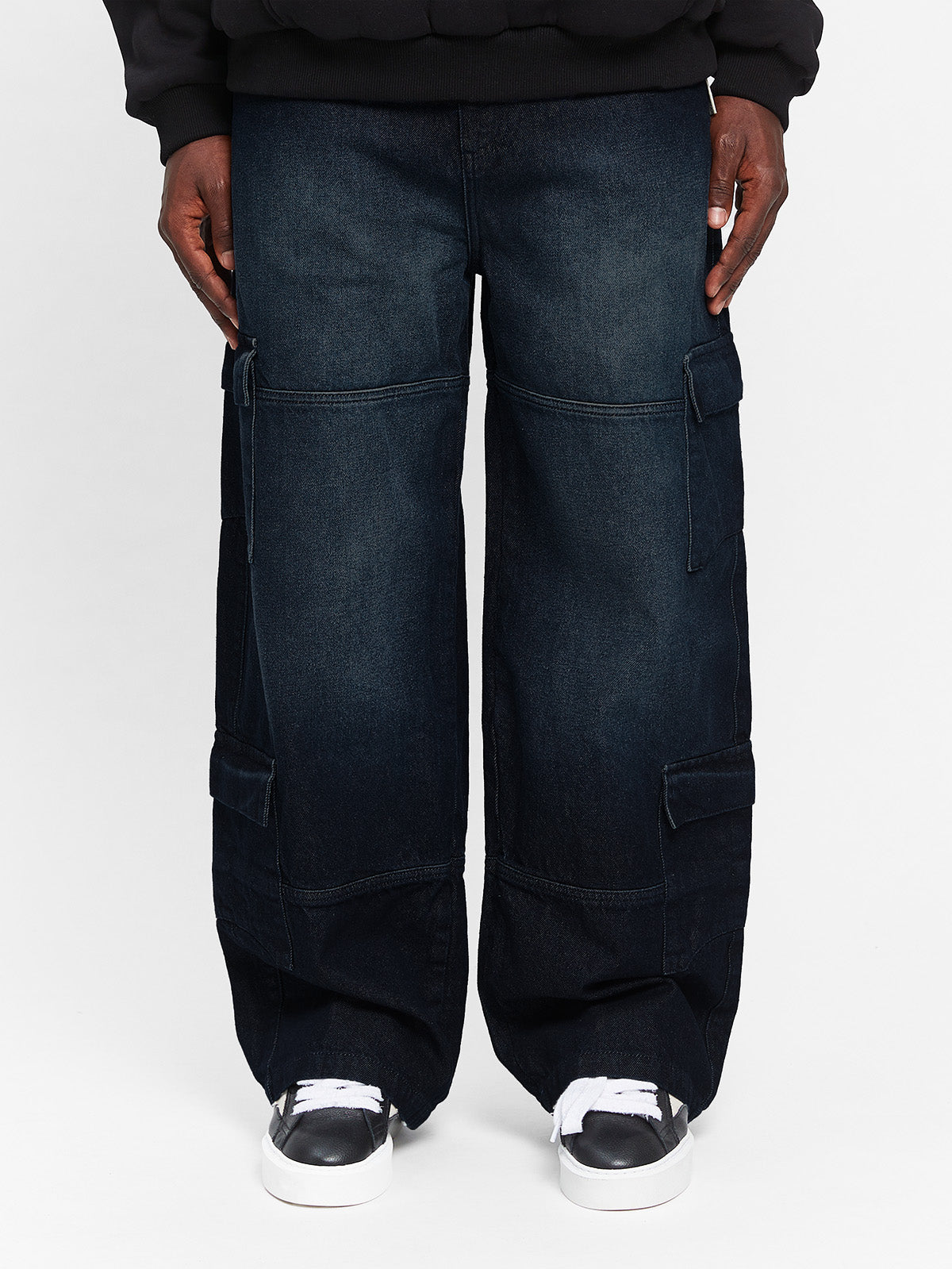 CONCEPTION CARGO PANTS - RAW DENIM