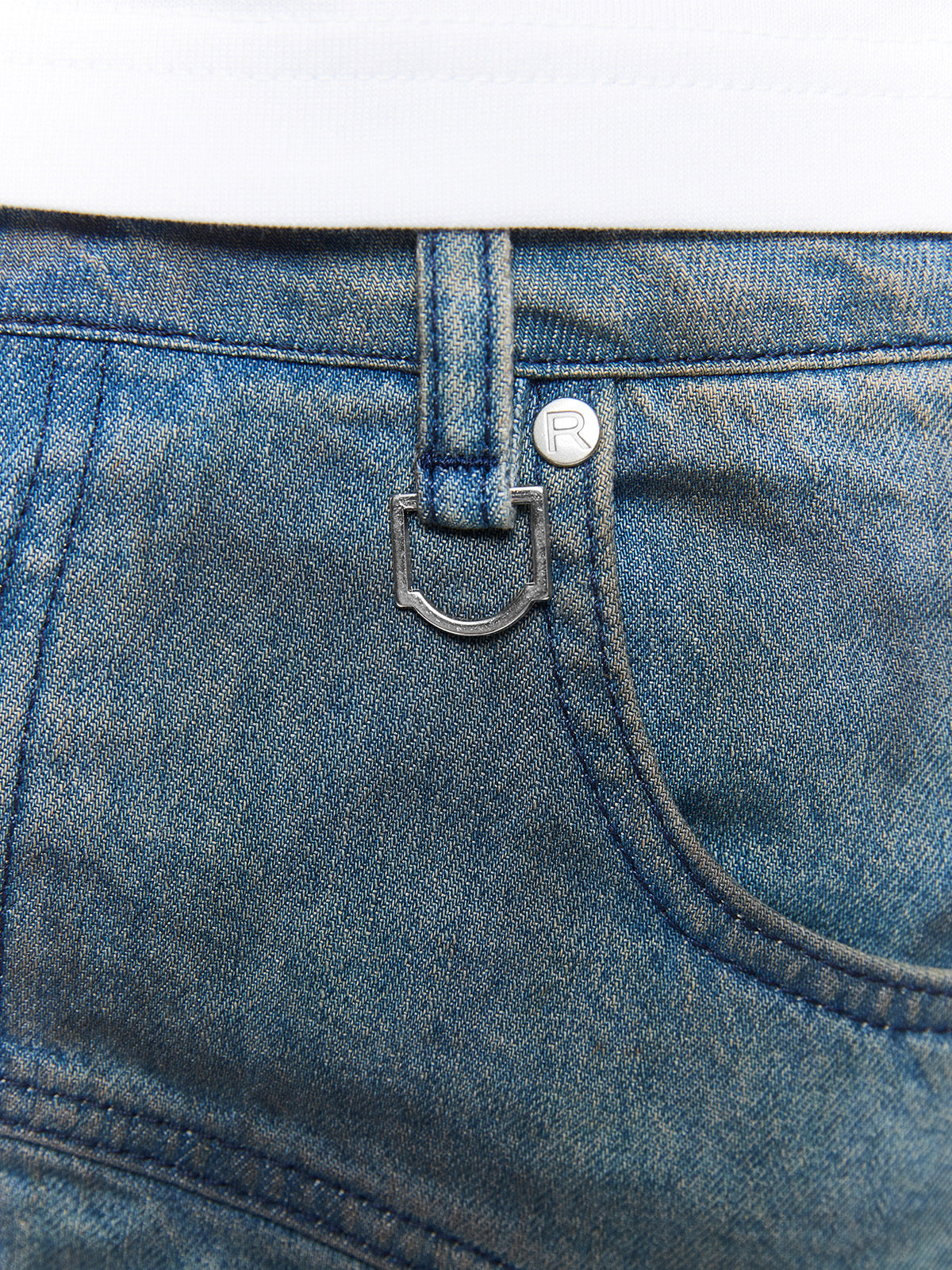 PAINTED ARTISAN JORTS - WASHED BLUE