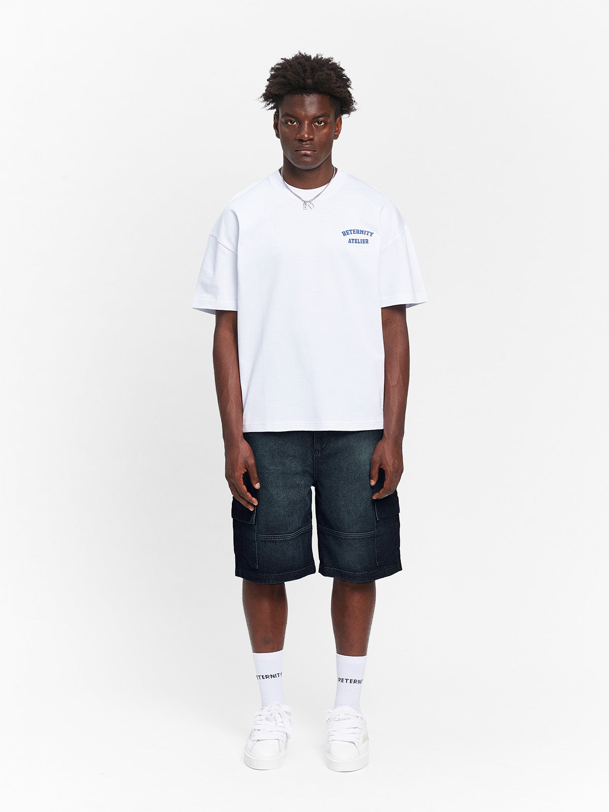 CONCEPTION CARGO SHORTS - RAW DENIM
