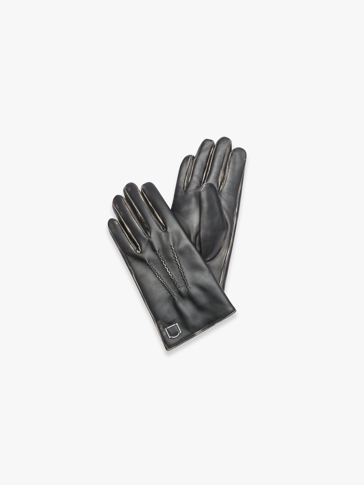 LISSE LEATHER GLOVES - BLACK