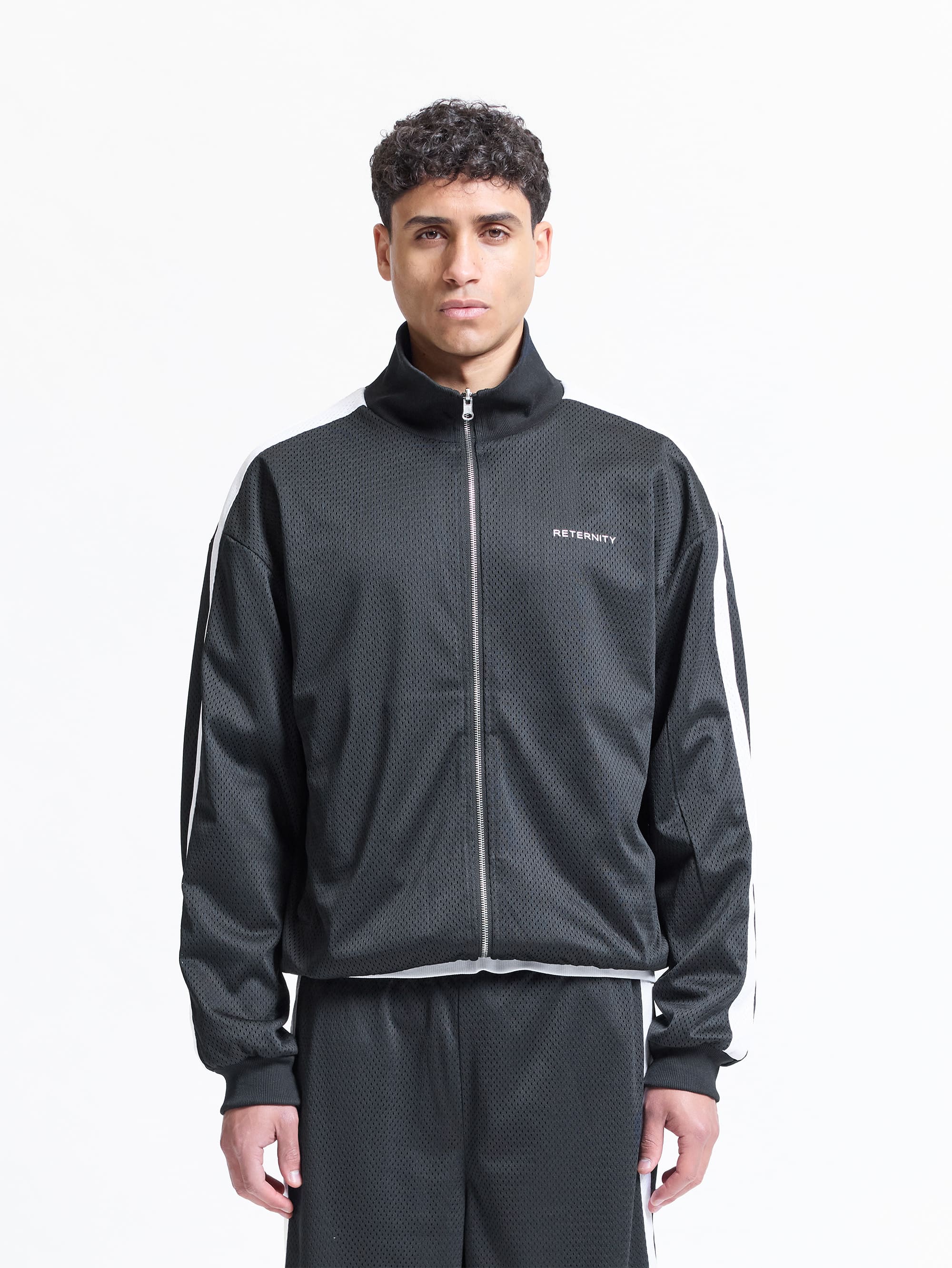 STUDIO REVERSIBLE TRACK JACKET - BLACK