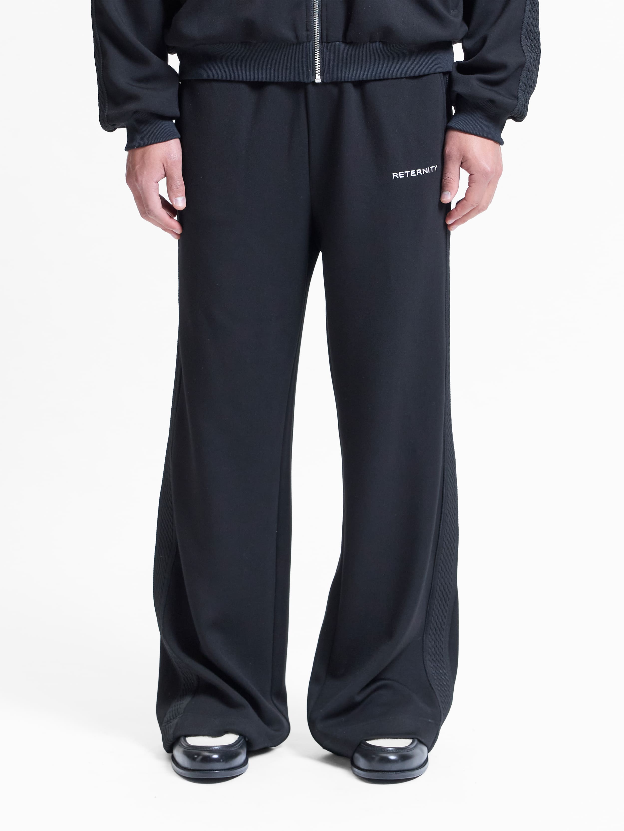 STUDIO TRACK PANTS - BLACK