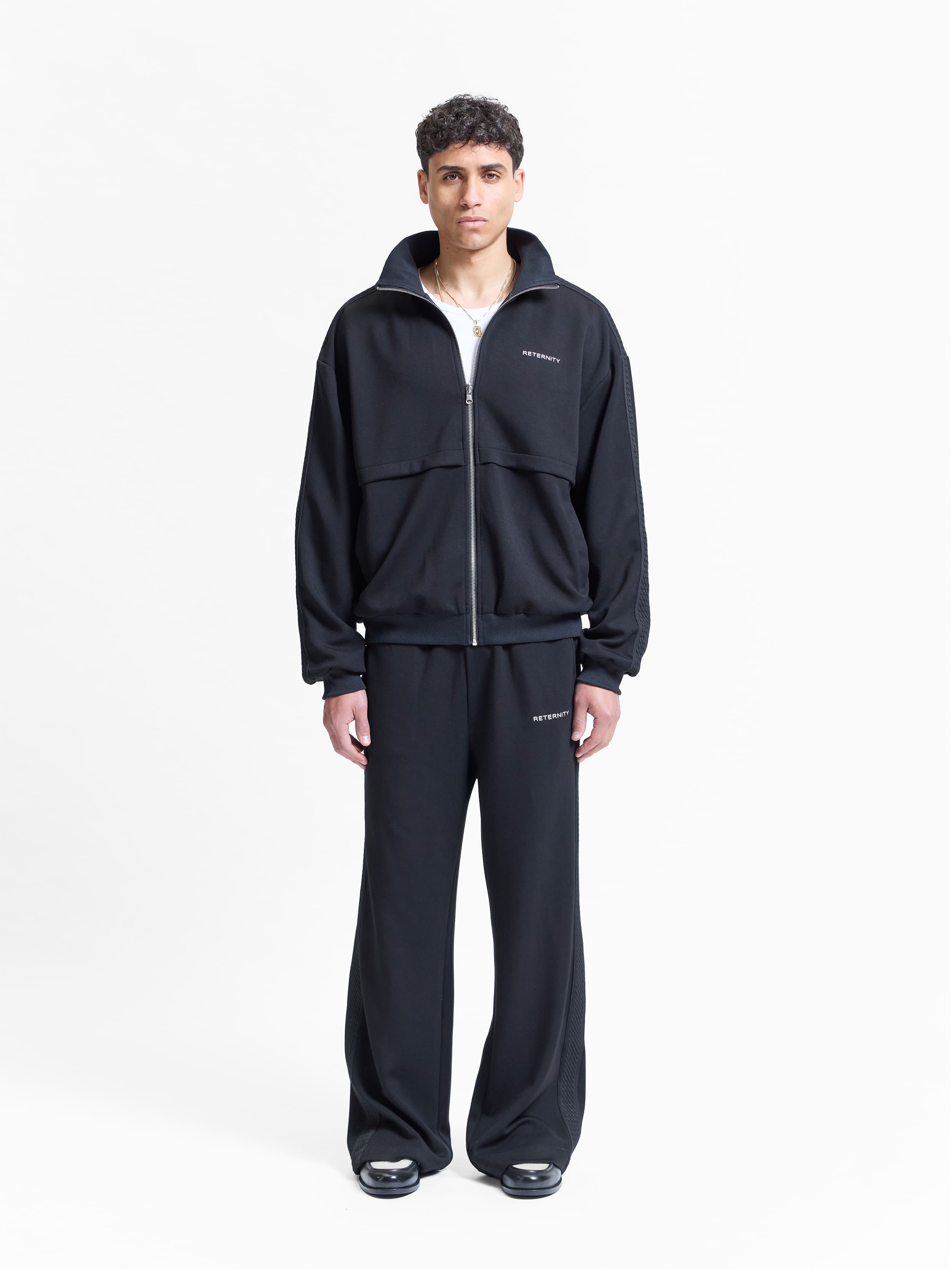 STUDIO TRACK PANTS - BLACK
