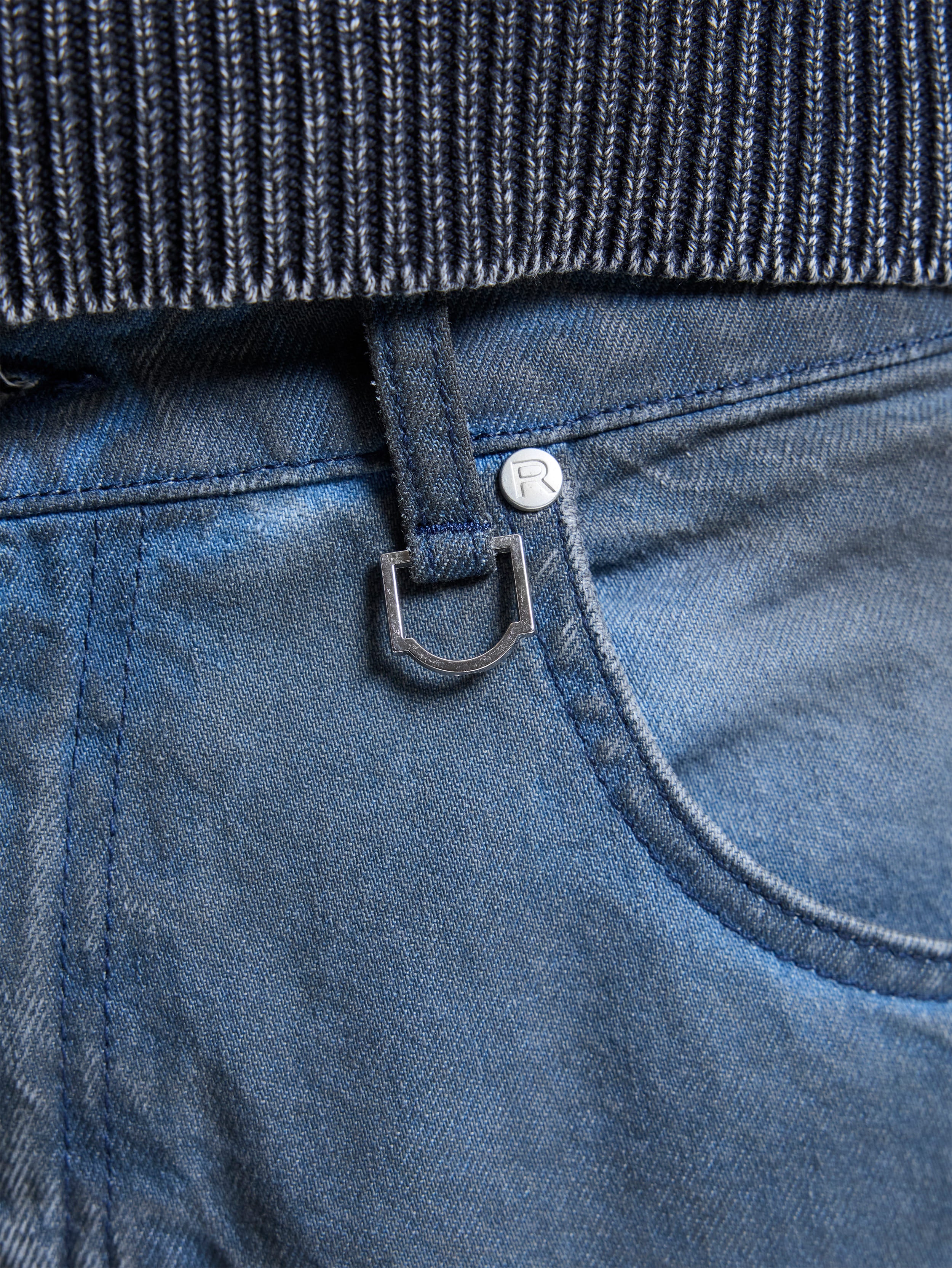 LE SCULPTÉ WAXED DENIM - BLUE