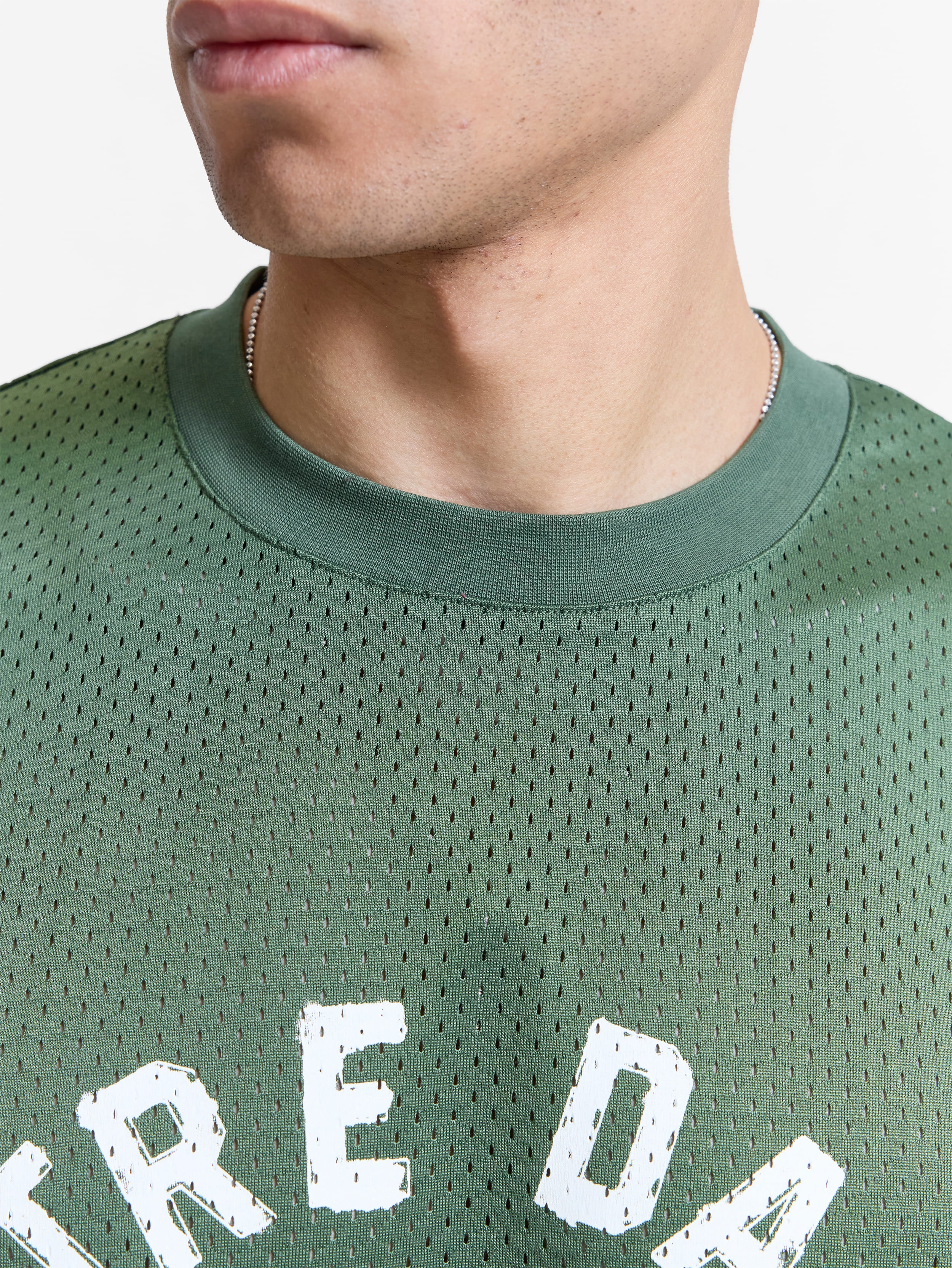 NOTRE DAME MESH T-SHIRT - GREEN
