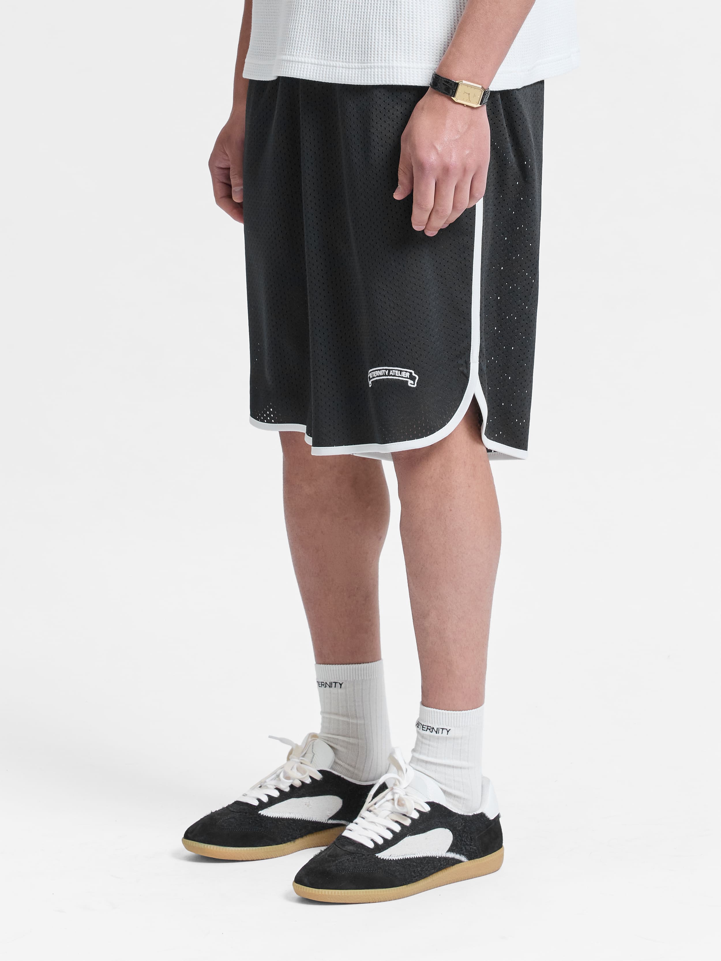 BAND OF PROCESS MESH SHORTS - BLACK
