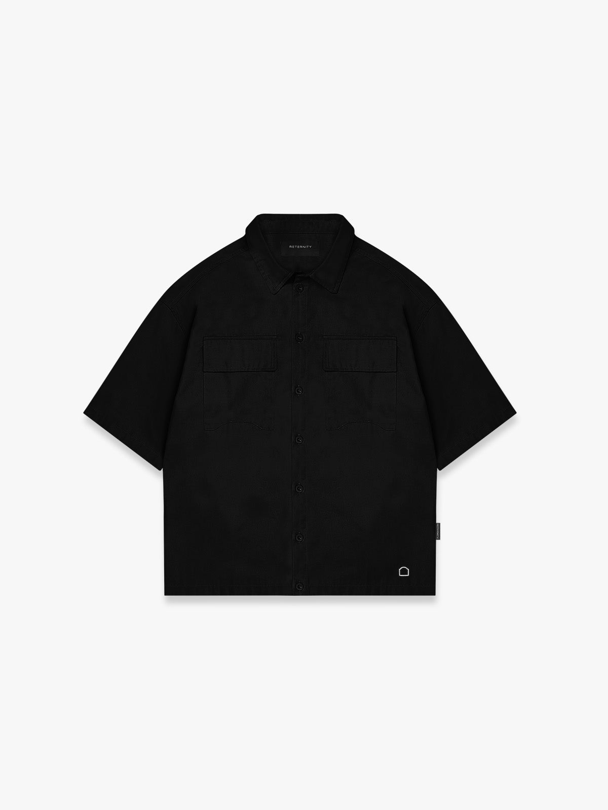 SIGNE BUTTON SHIRT - BLACK