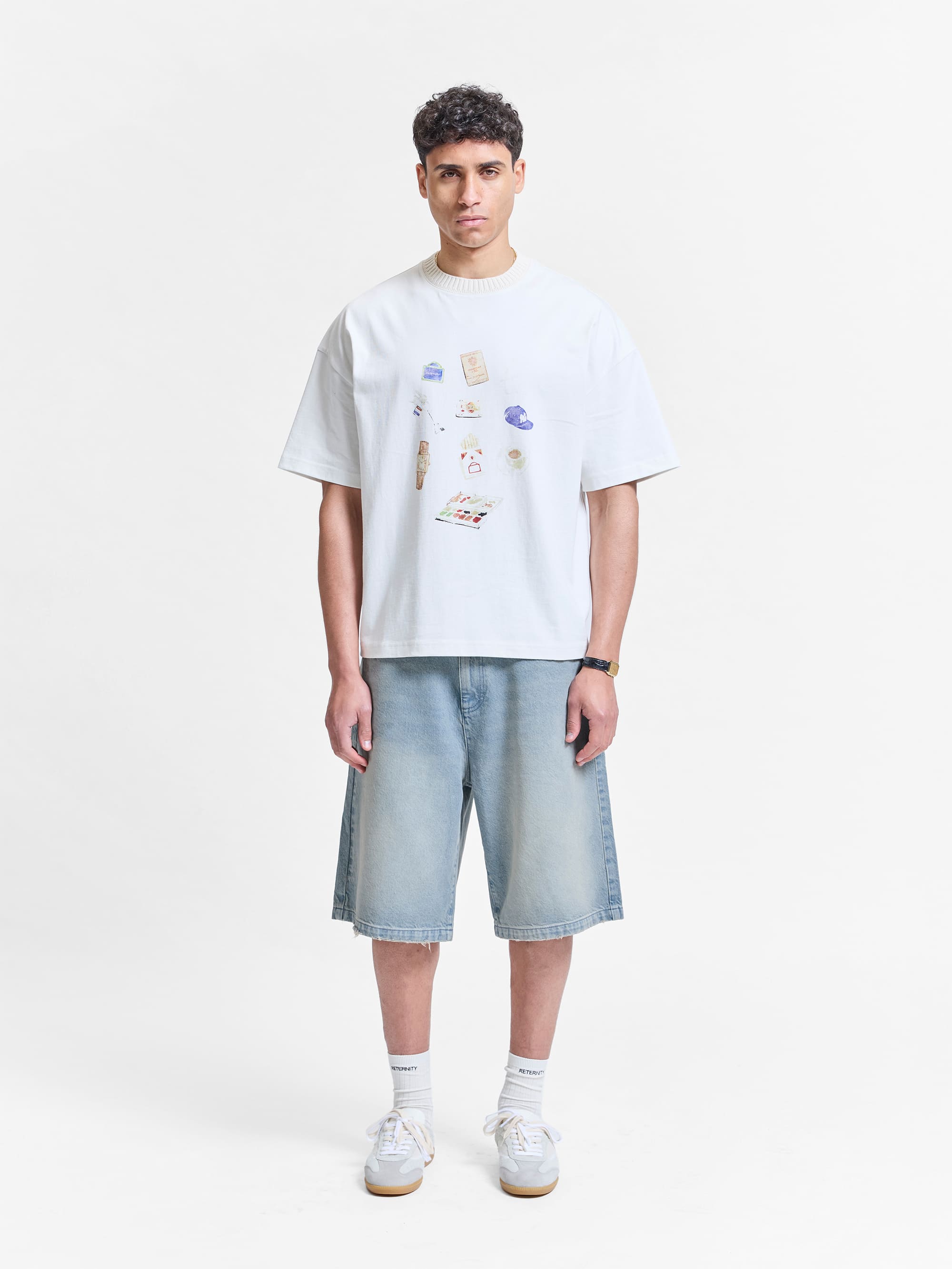 ESSENTIAL JORTS - LIGHT BLUE