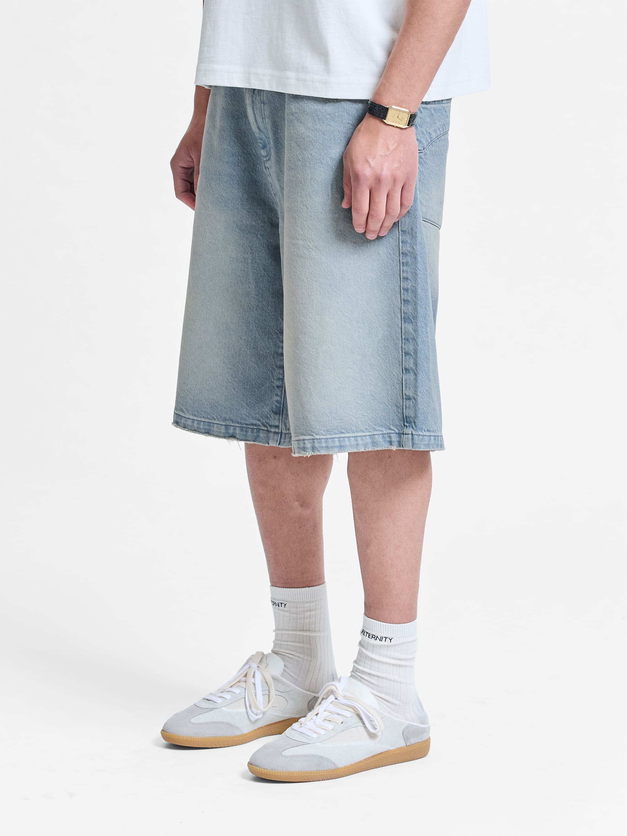 ESSENTIAL JORTS - LIGHT BLUE