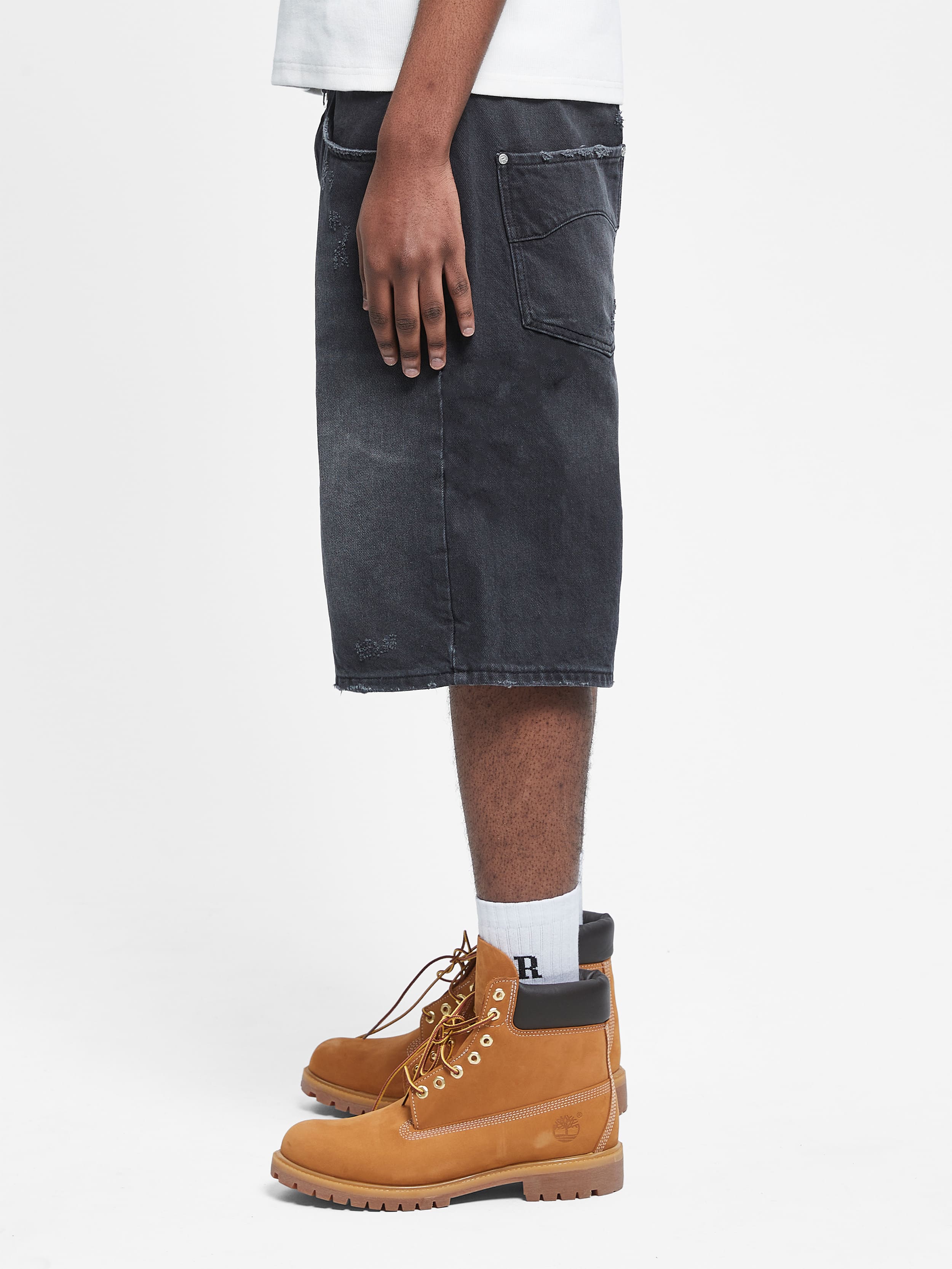 ESSENTIAL JORTS - WASHED BLACK