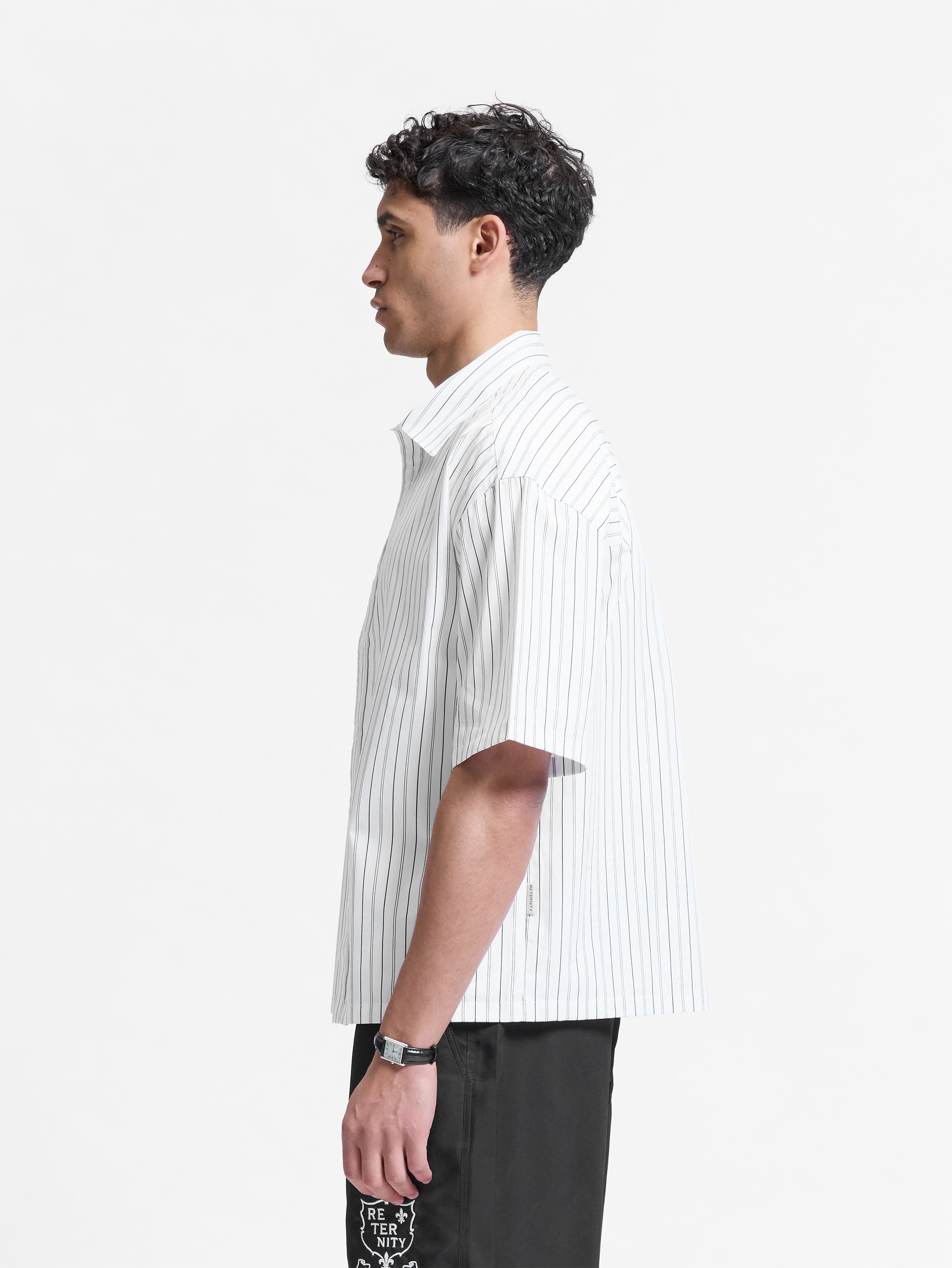 SIGNE SHIRT - BLACK STRIPED