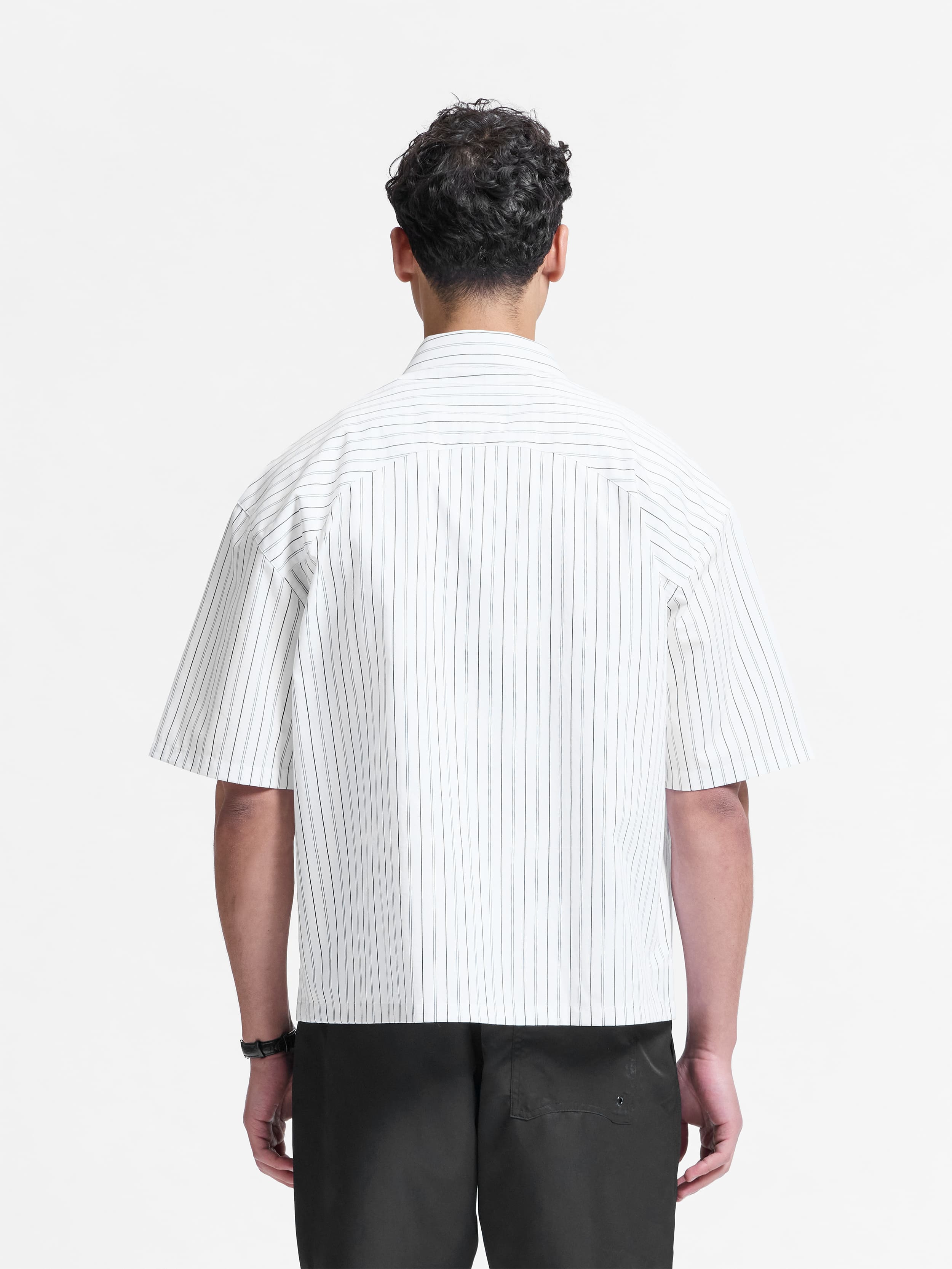 SIGNE SHIRT - BLACK STRIPED