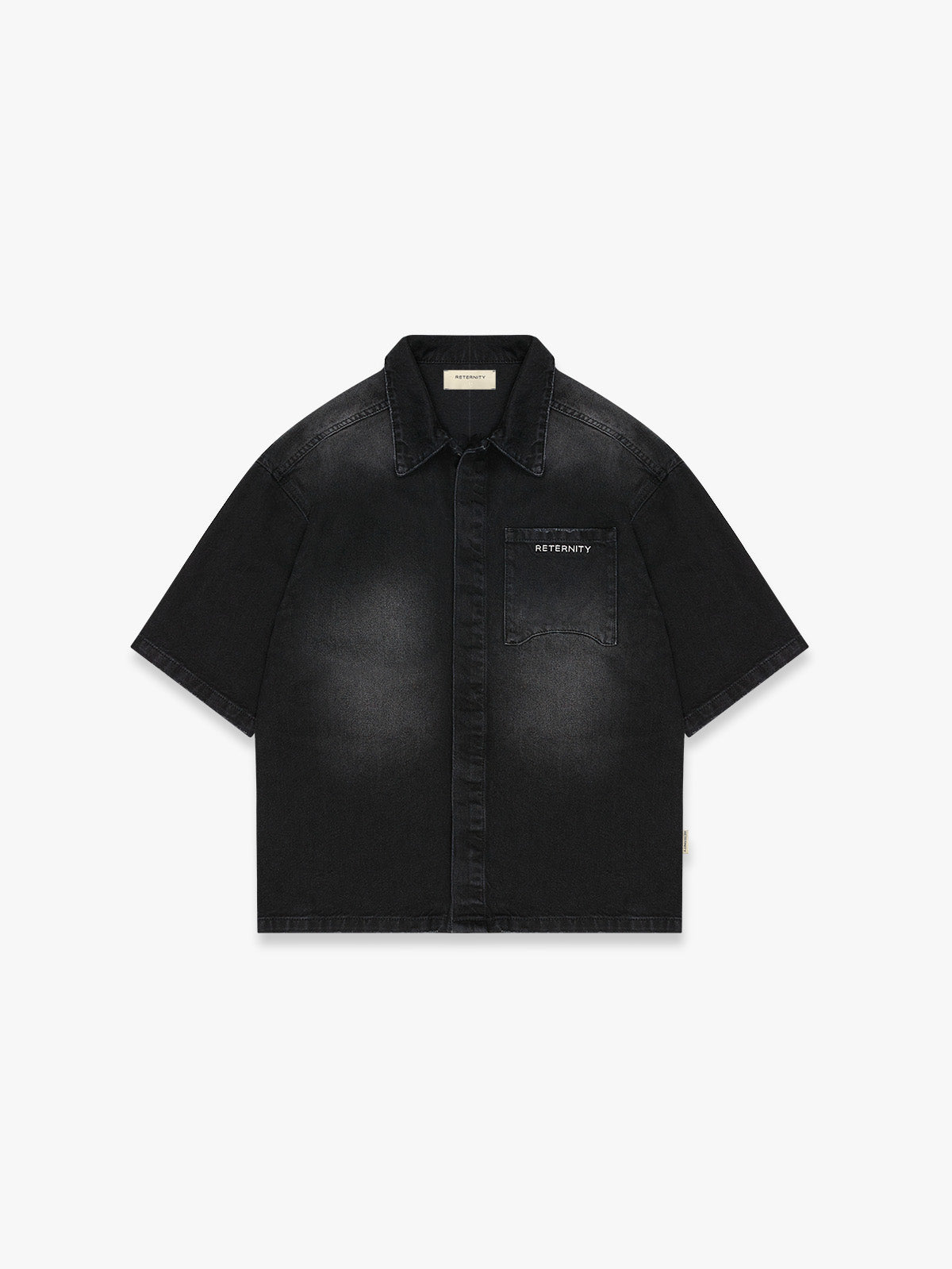 DENIM BUTTON SHIRT - FADED BLACK