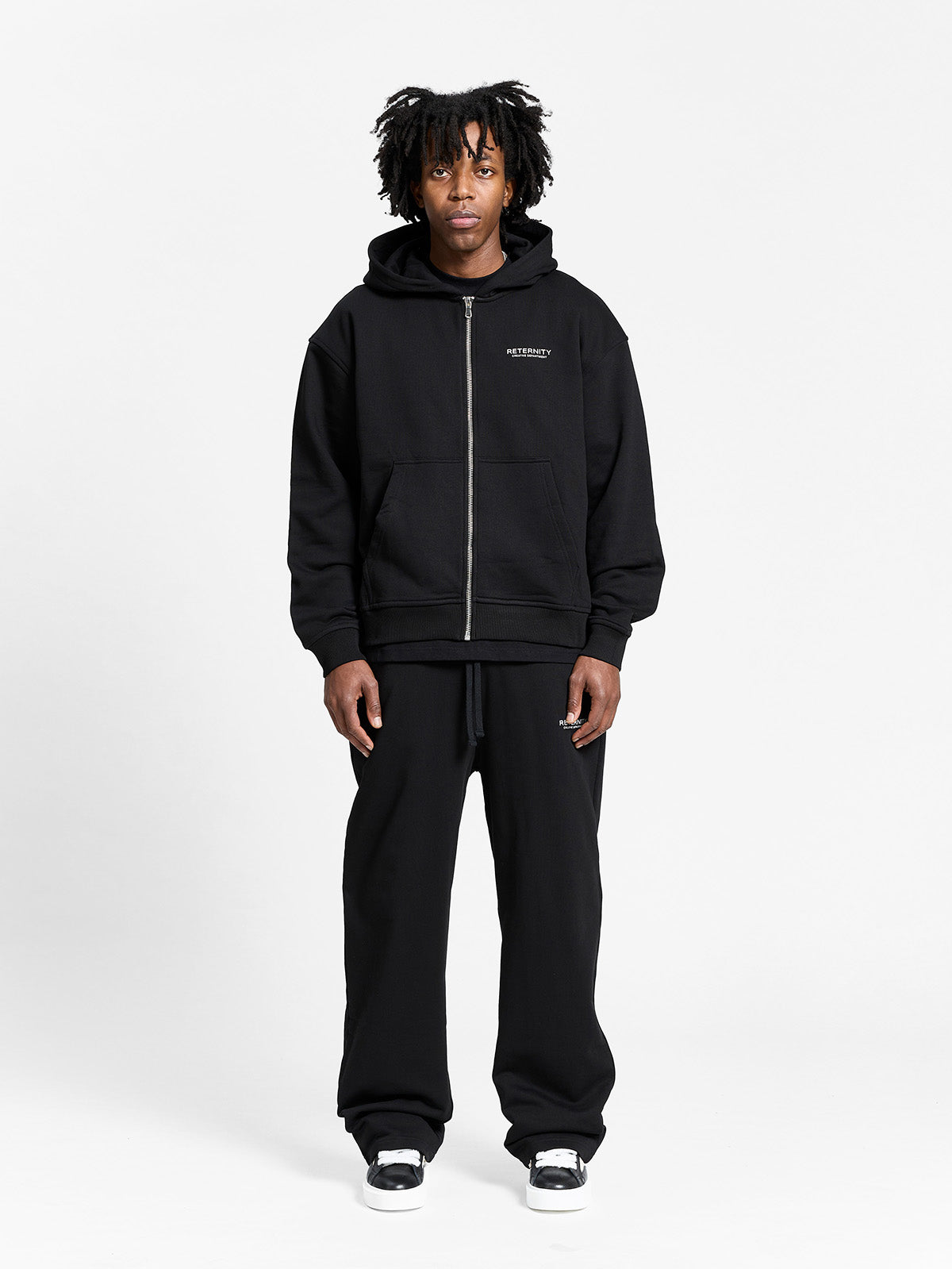 CREATIVE DEPT ZIP-HOODIE - BLACK