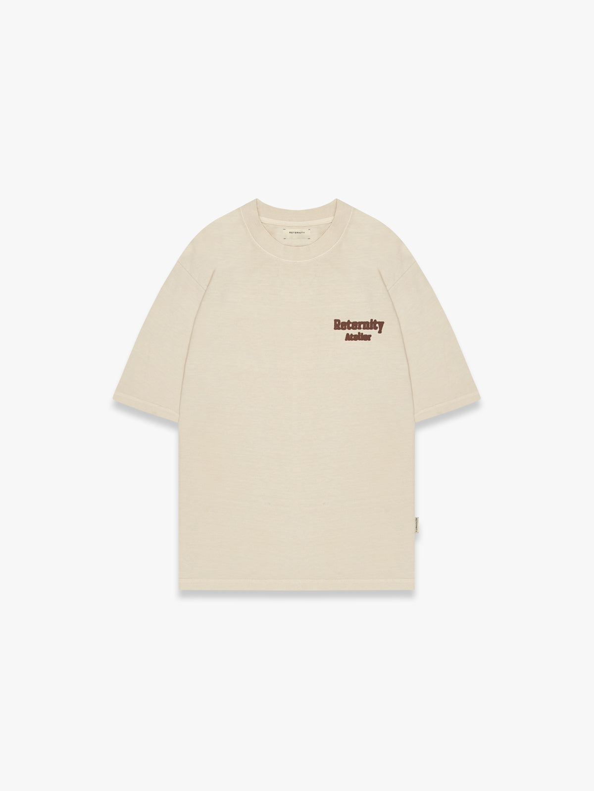 BLURRY ATELIER FITTED T-SHIRT - CREAM