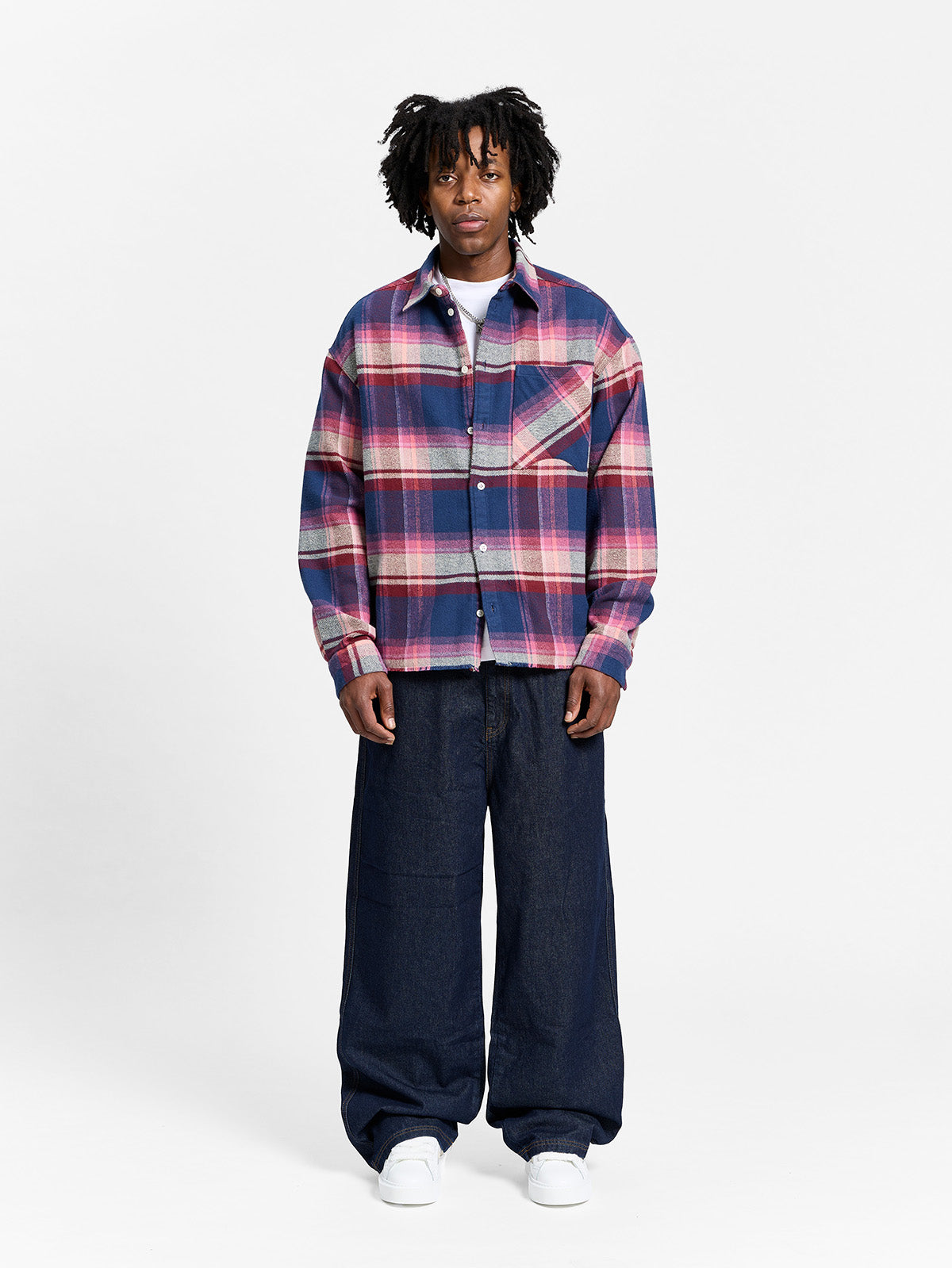 CREATIVE DEPT LOGO FLANNEL - PURPLE