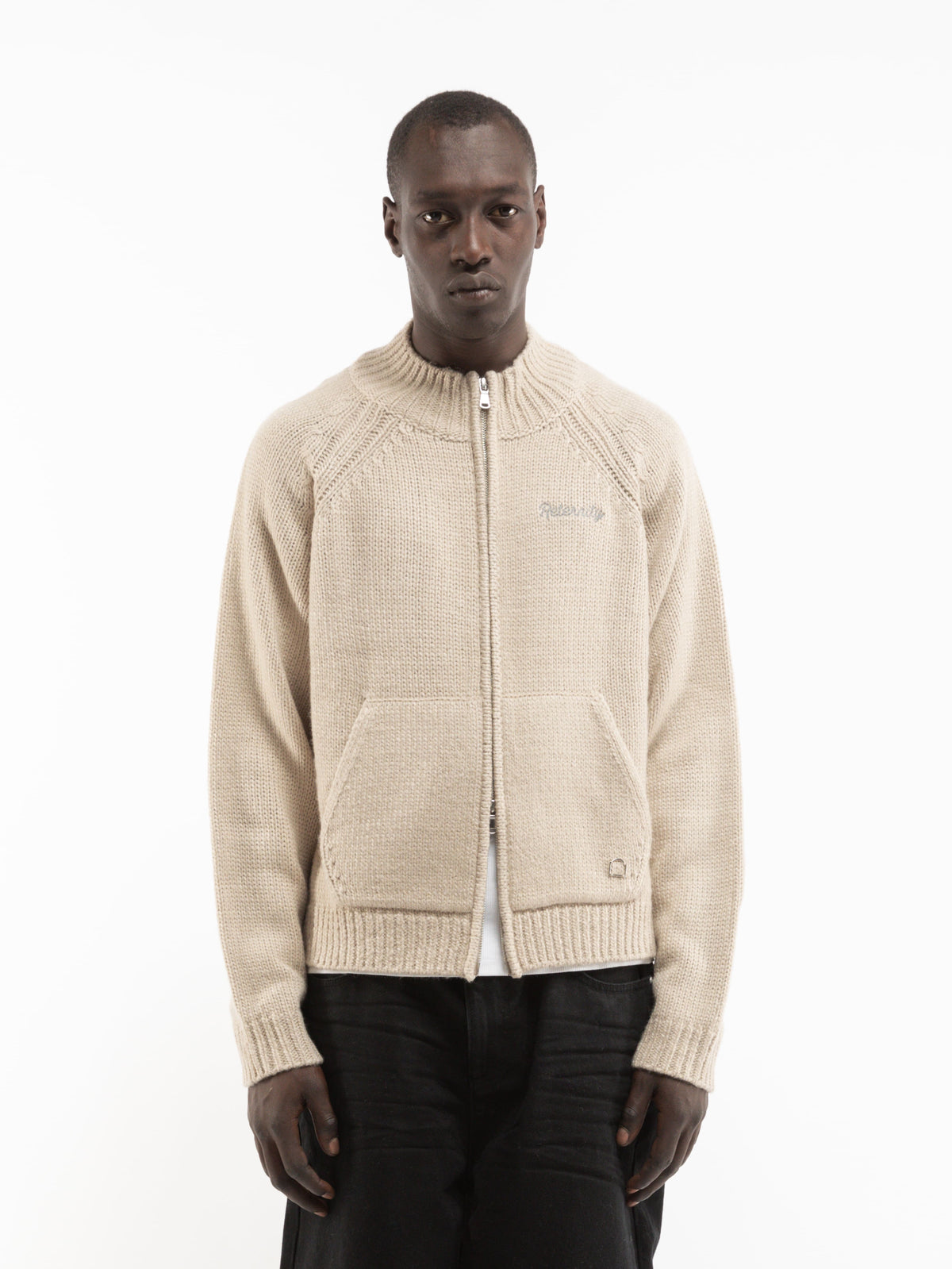 ÉCLAT KNIT ZIPPER - CREME