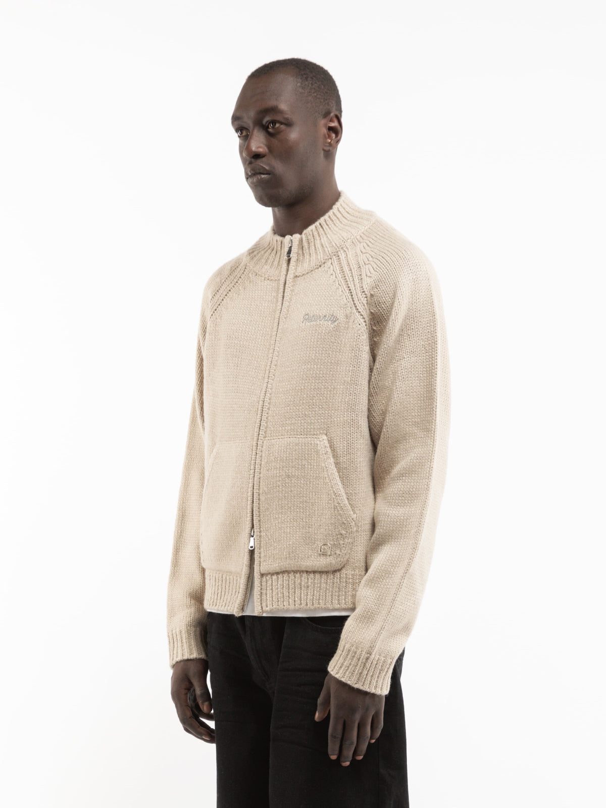 ÉCLAT KNIT ZIPPER - CREME
