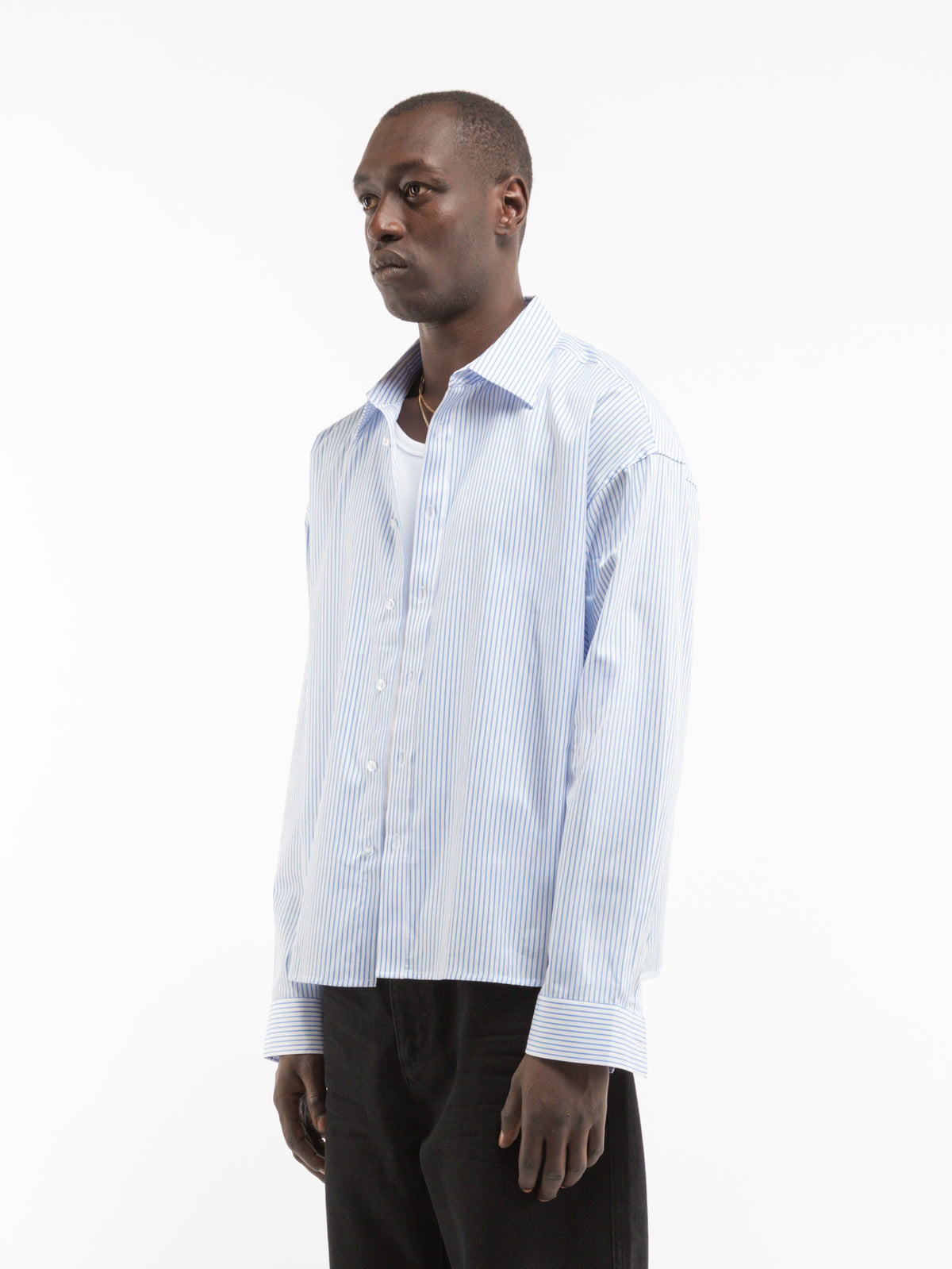 BOULEVARD SHIRT - BLUE/WHITE