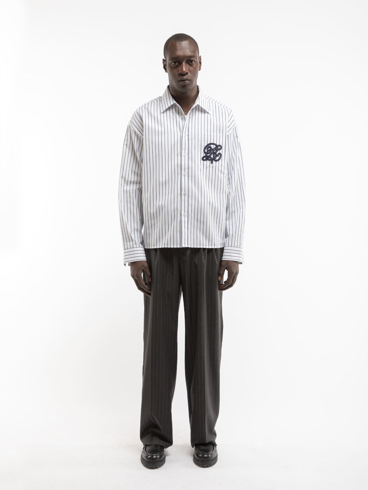 LE RAYÉE SHIRT - WHITE/NAVY