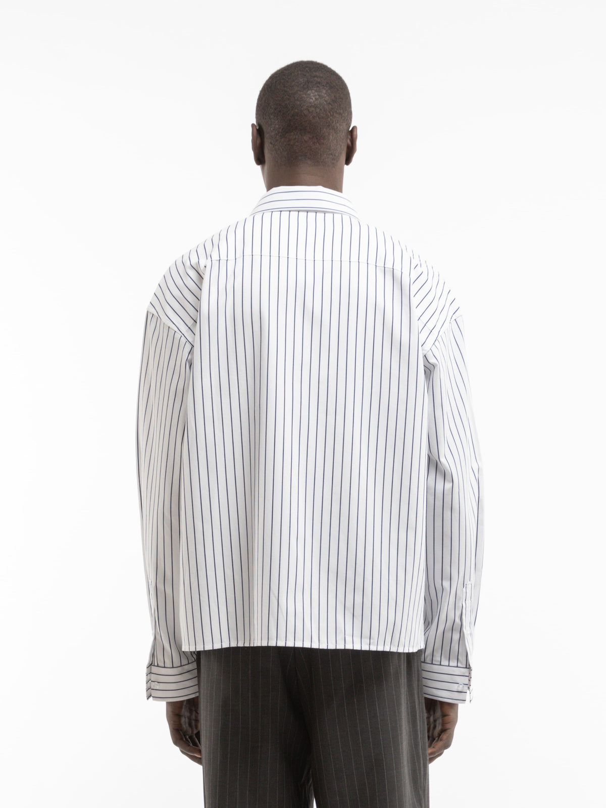 LE RAYÉE SHIRT - WHITE/NAVY