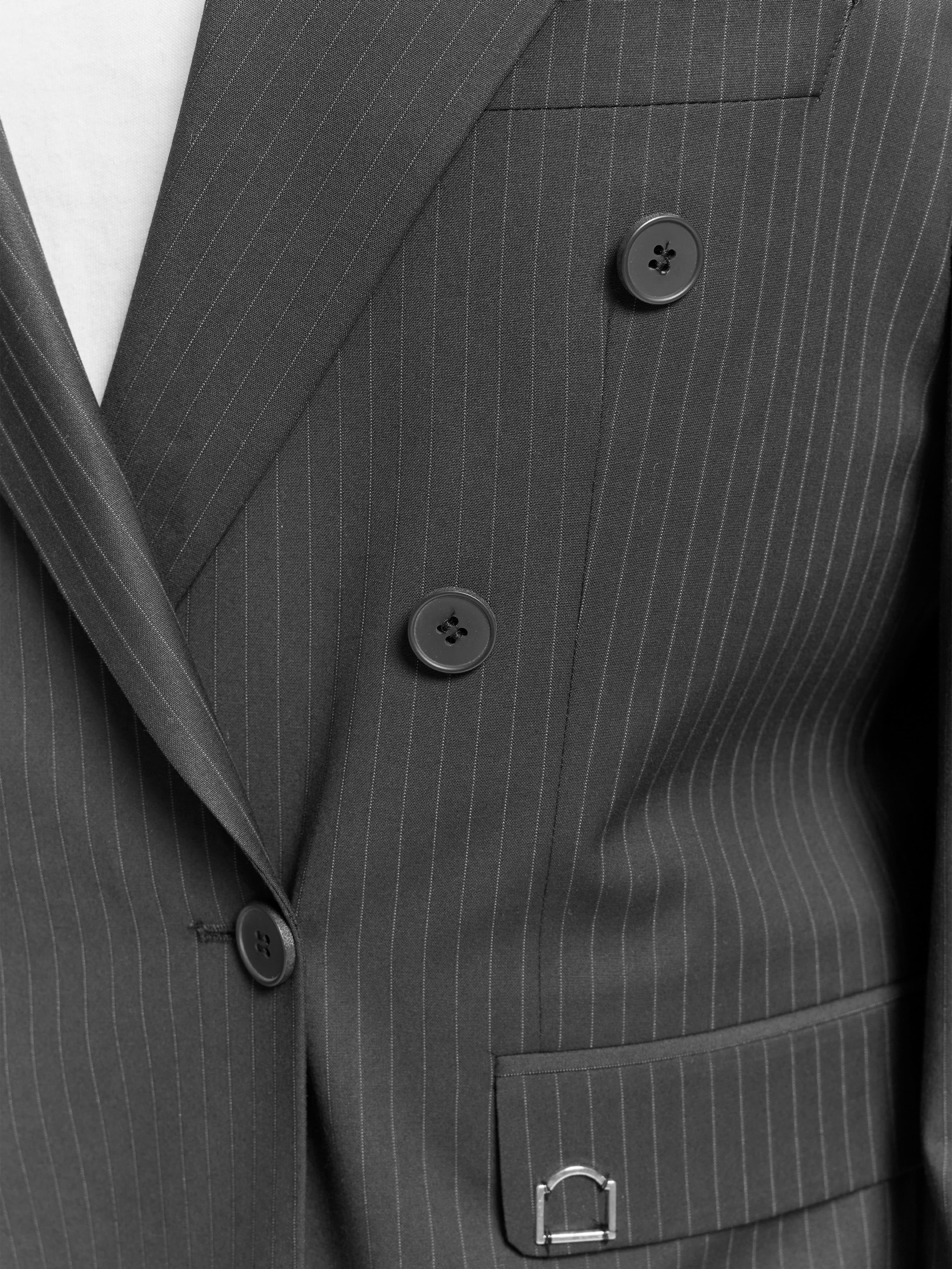 SIGNE BLAZER - PINSTRIPE GREY