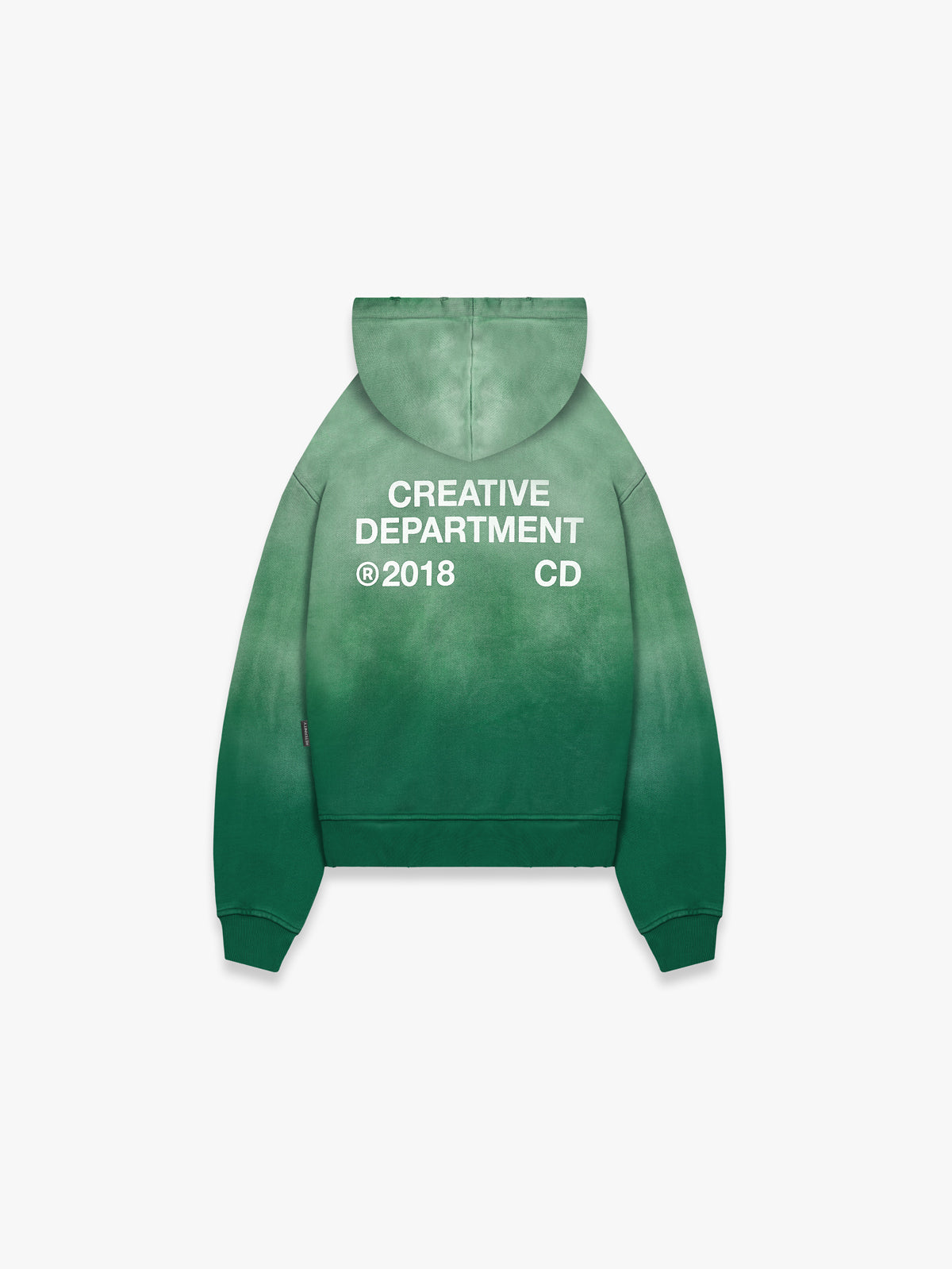 CREATIVE DEPT ZIP-HOODIE - FADED GREEN