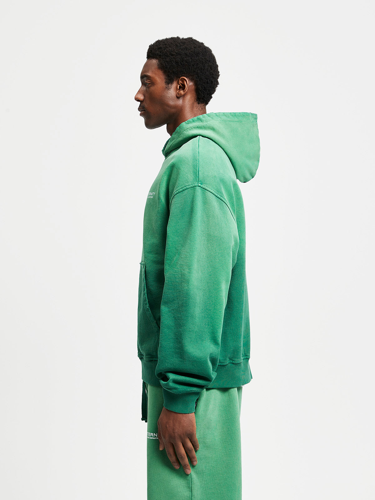 CREATIVE DEPT ZIP-HOODIE - FADED GREEN