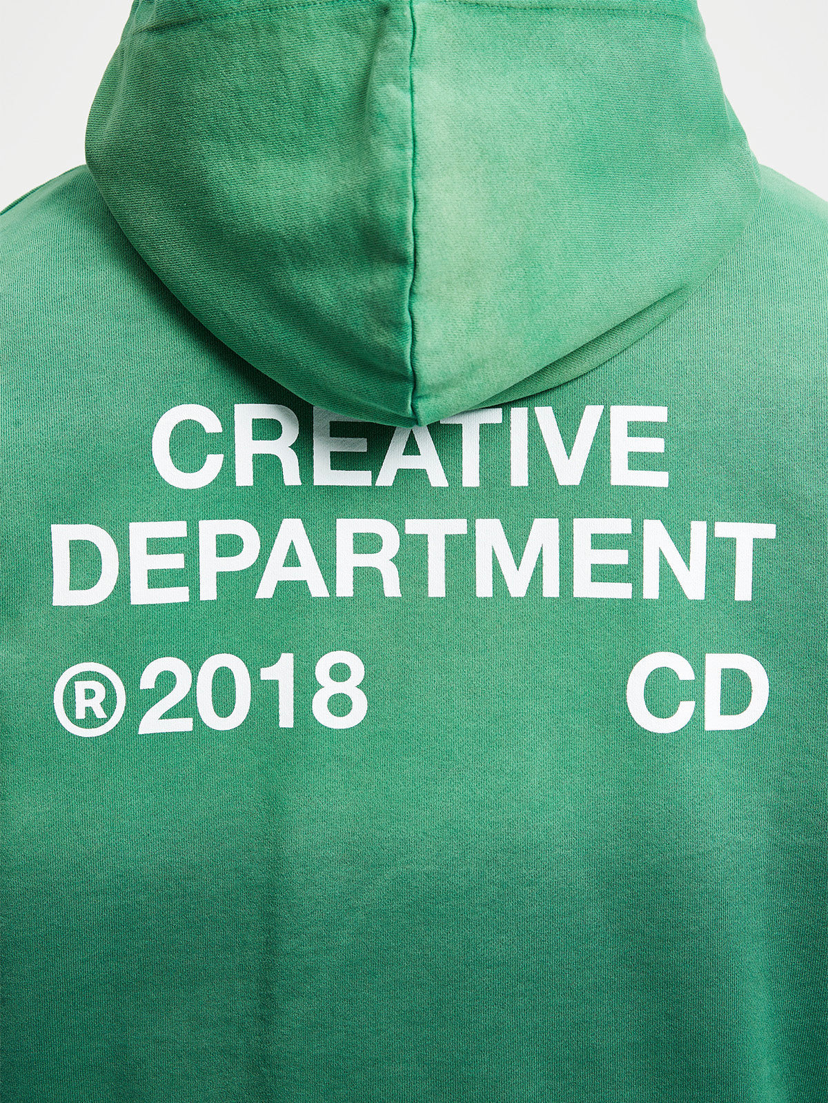 CREATIVE DEPT ZIP-HOODIE - FADED GREEN