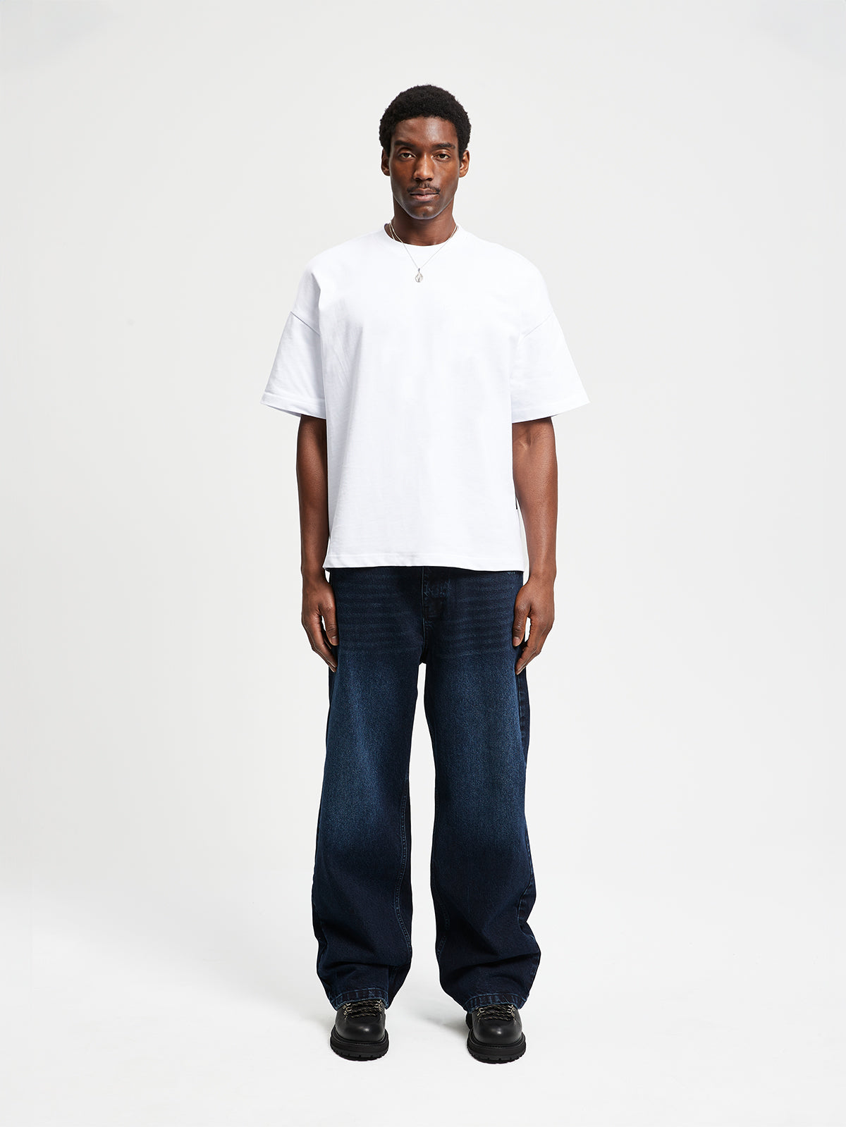 ESSENTIAL BAGGY DENIM - DARK BLUE