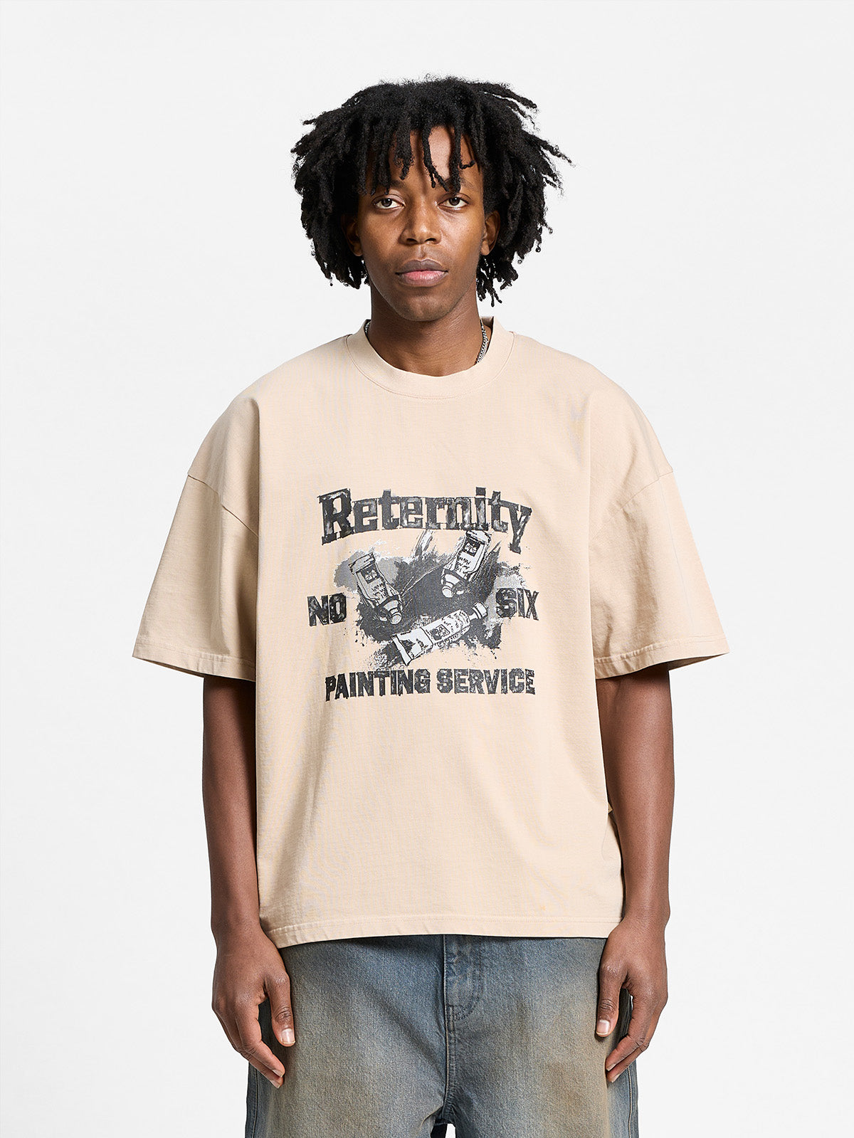 PAINTING SERVICE T-SHIRT - SAND