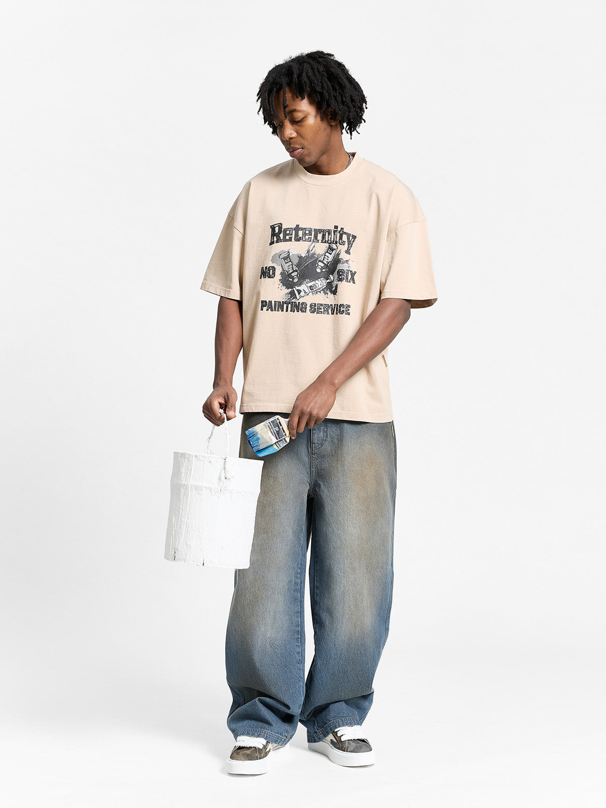 PAINTING SERVICE T-SHIRT - SAND