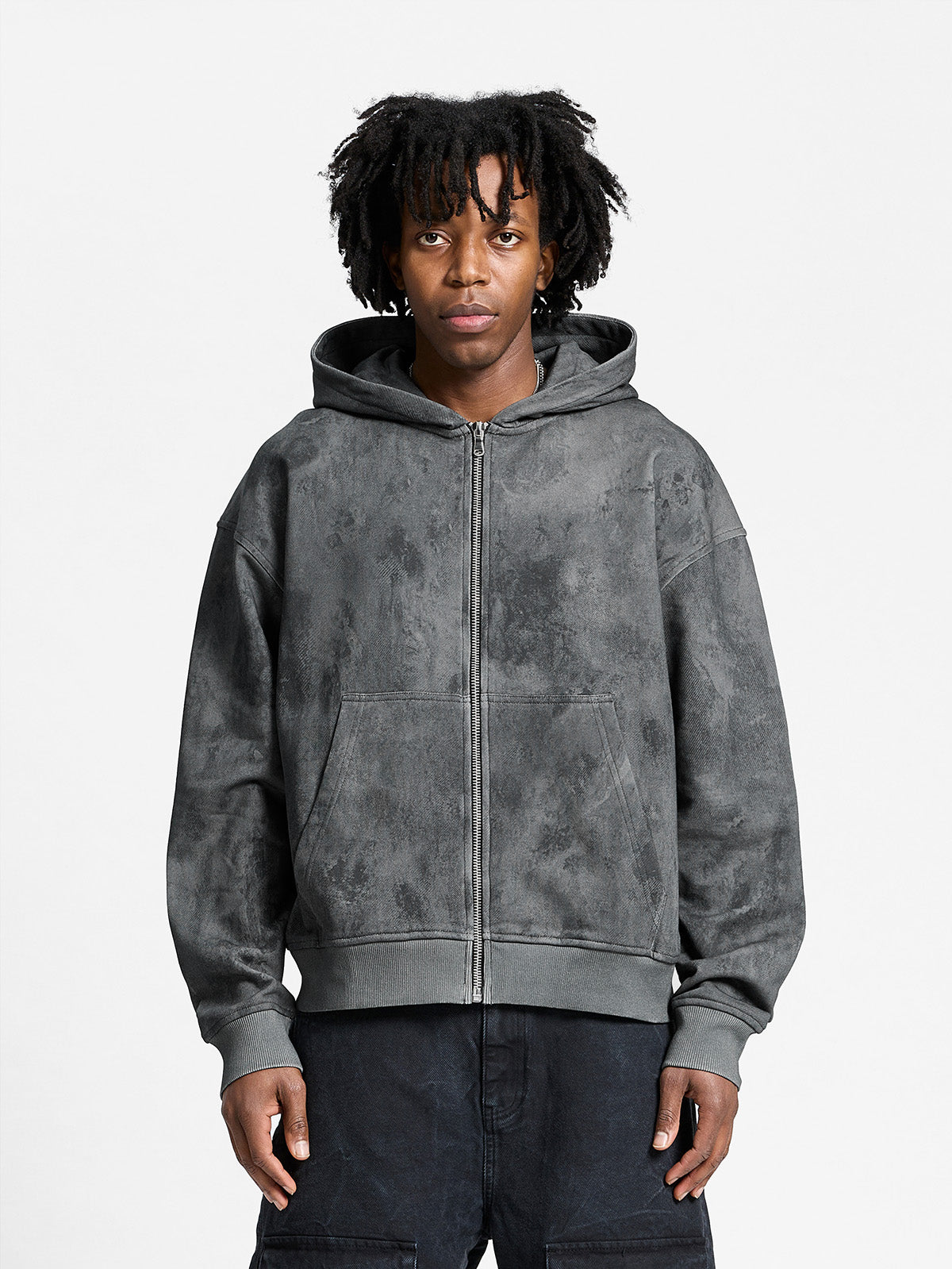 DÉLIRIA ZIP HOODIE - BLACK