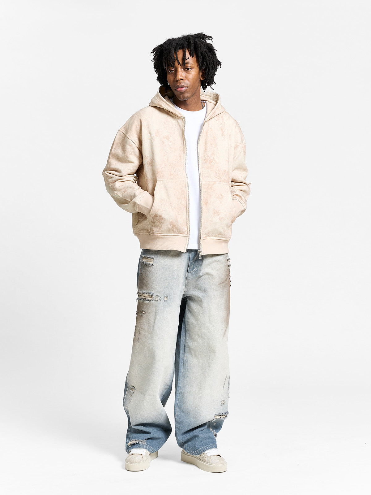 DÉLIRIA ZIP HOODIE - SAND