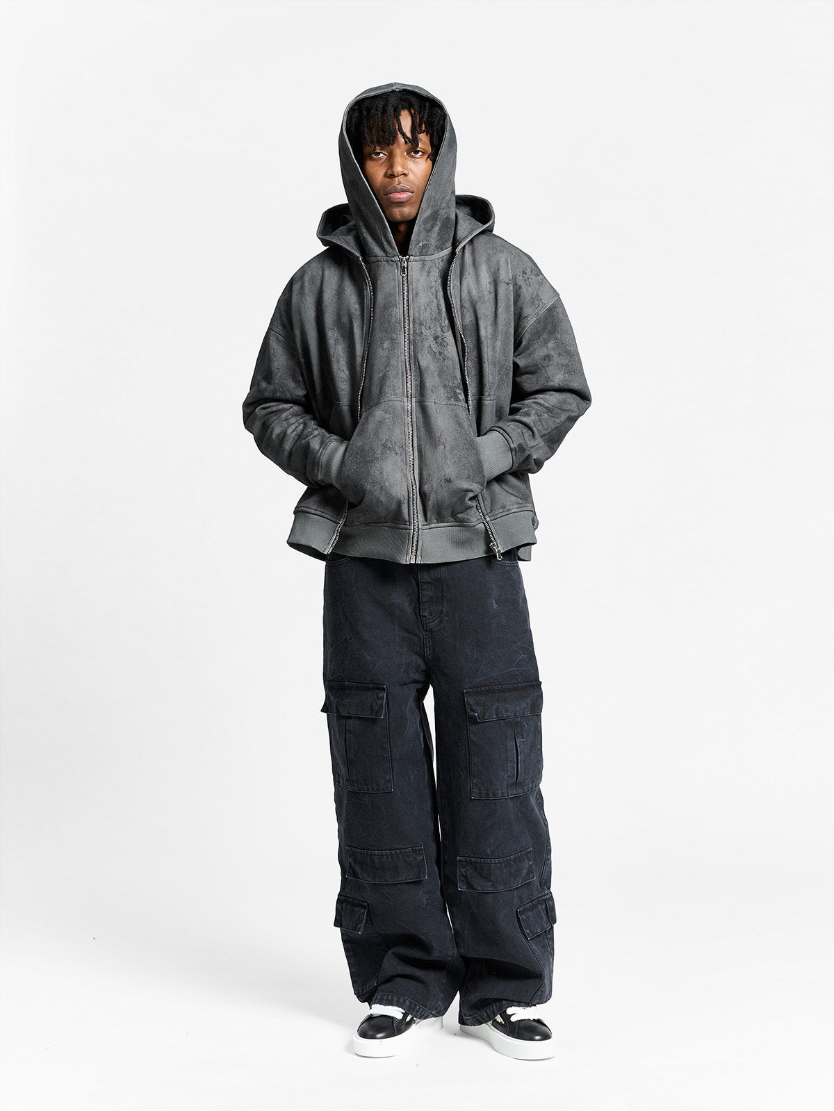 DÉLIRIA ZIP HOODIE - BLACK