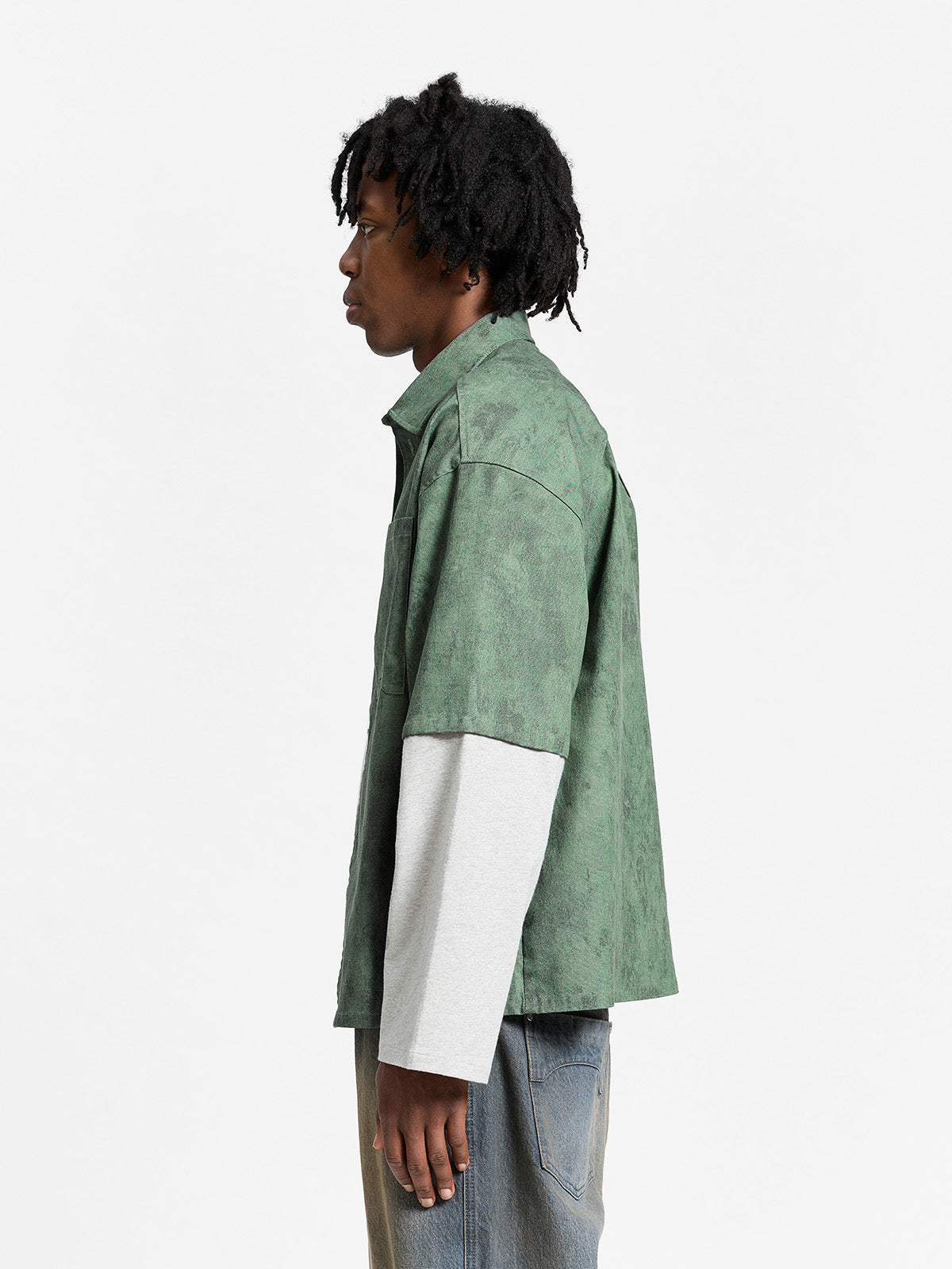 DÉLIRIA BUTTON SHIRT - GREEN