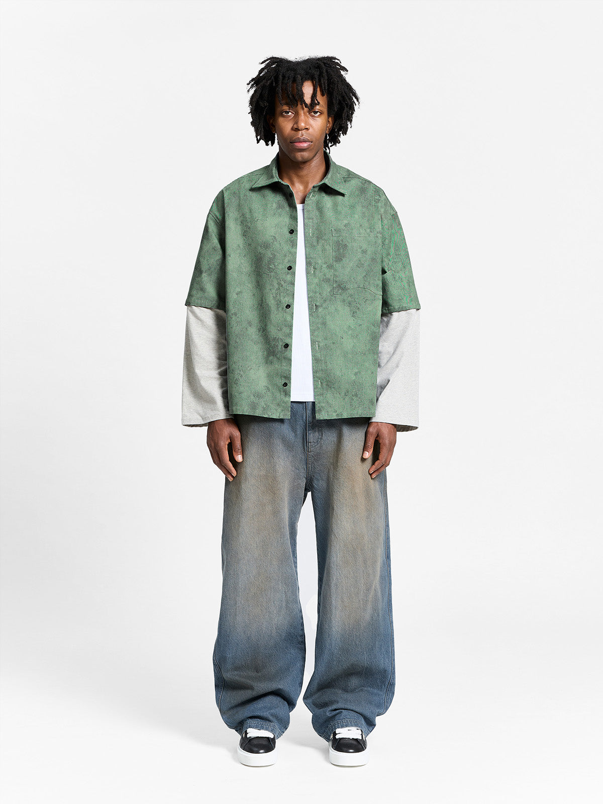 DÉLIRIA BUTTON SHIRT - GREEN