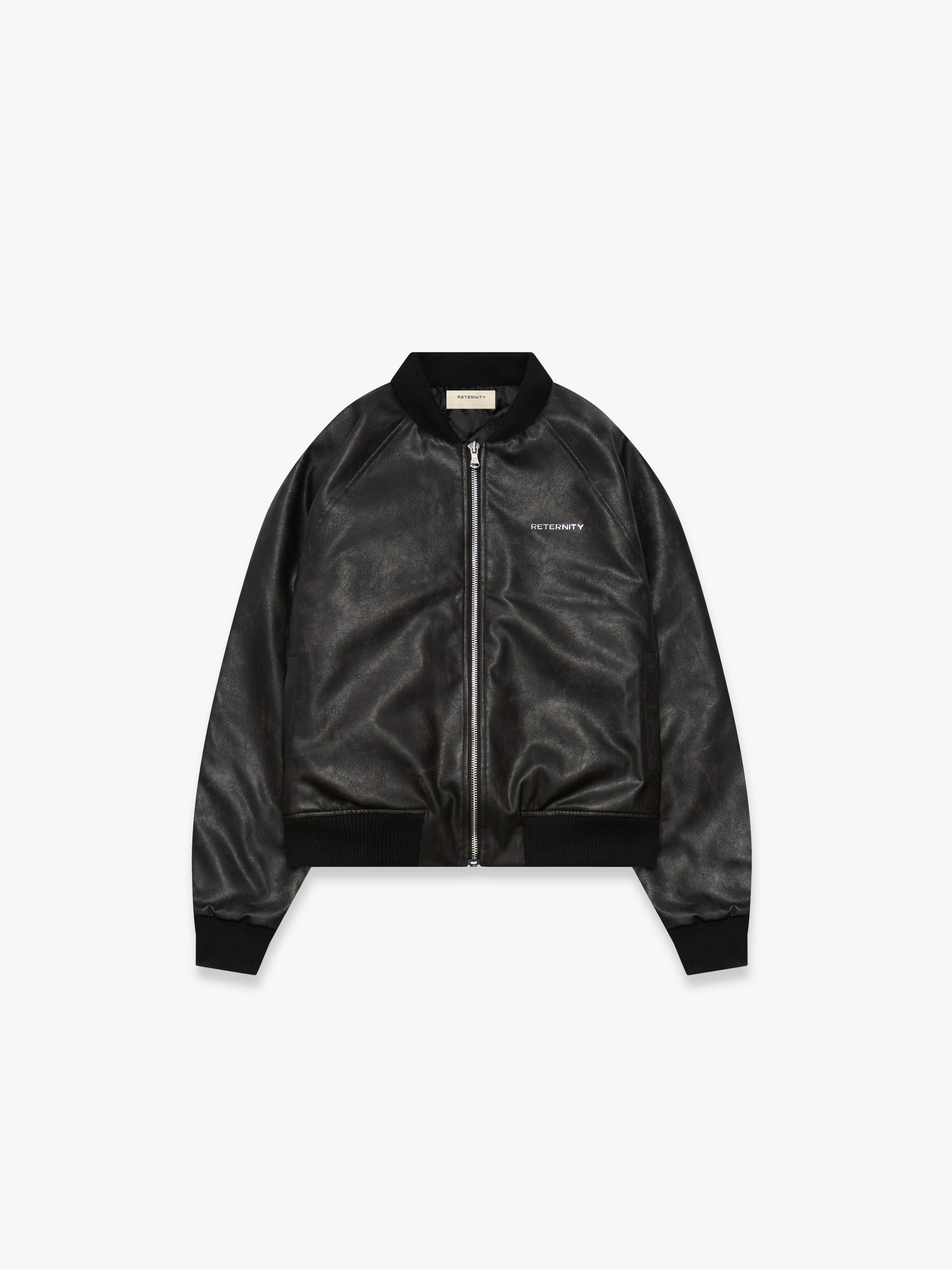 BOMBER JACKET - BRUSHED LEATHER